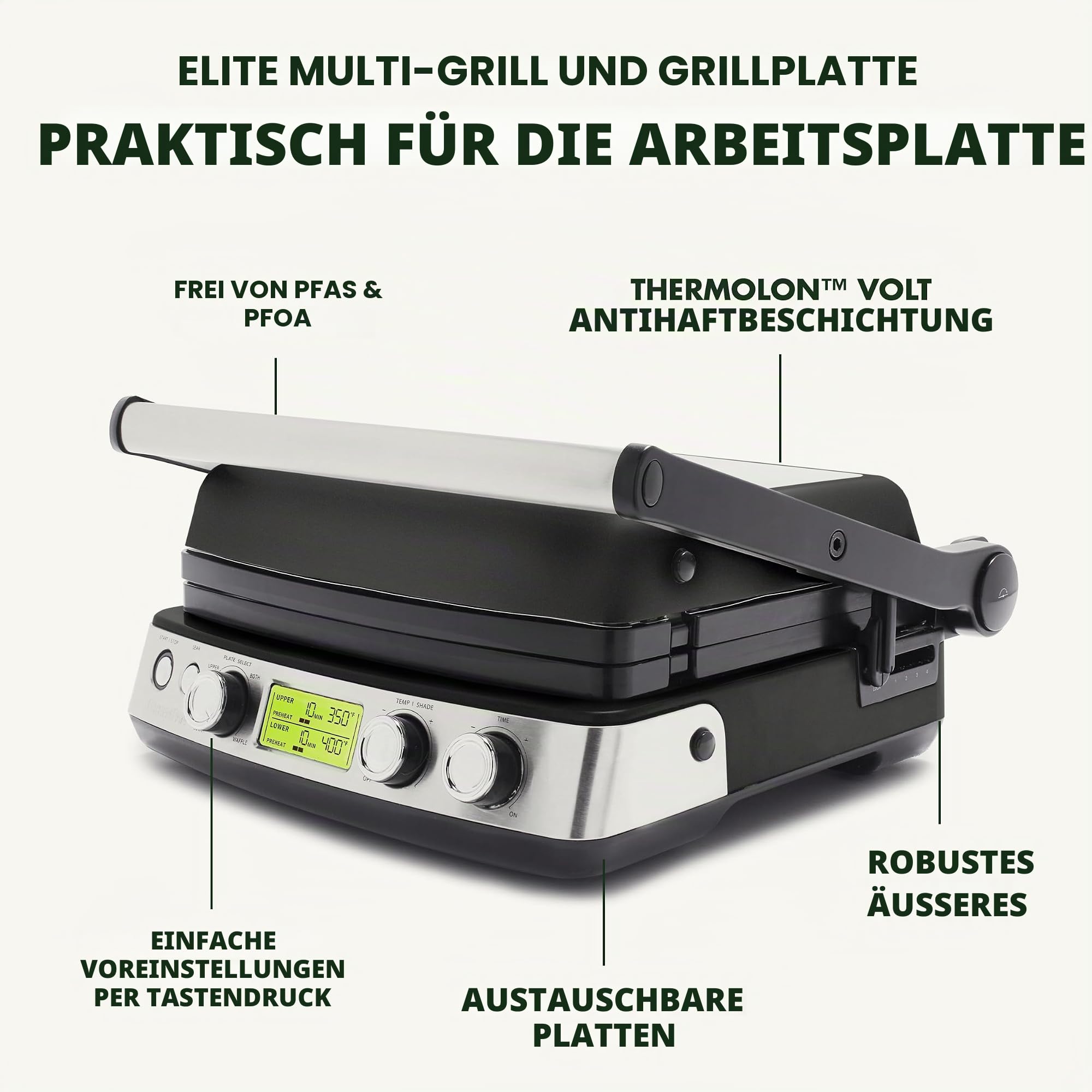 greenpan-elite-6-in-1-kontaktgrill-und-griddle-pfas-freie-thermolon-volt-keramik image 4