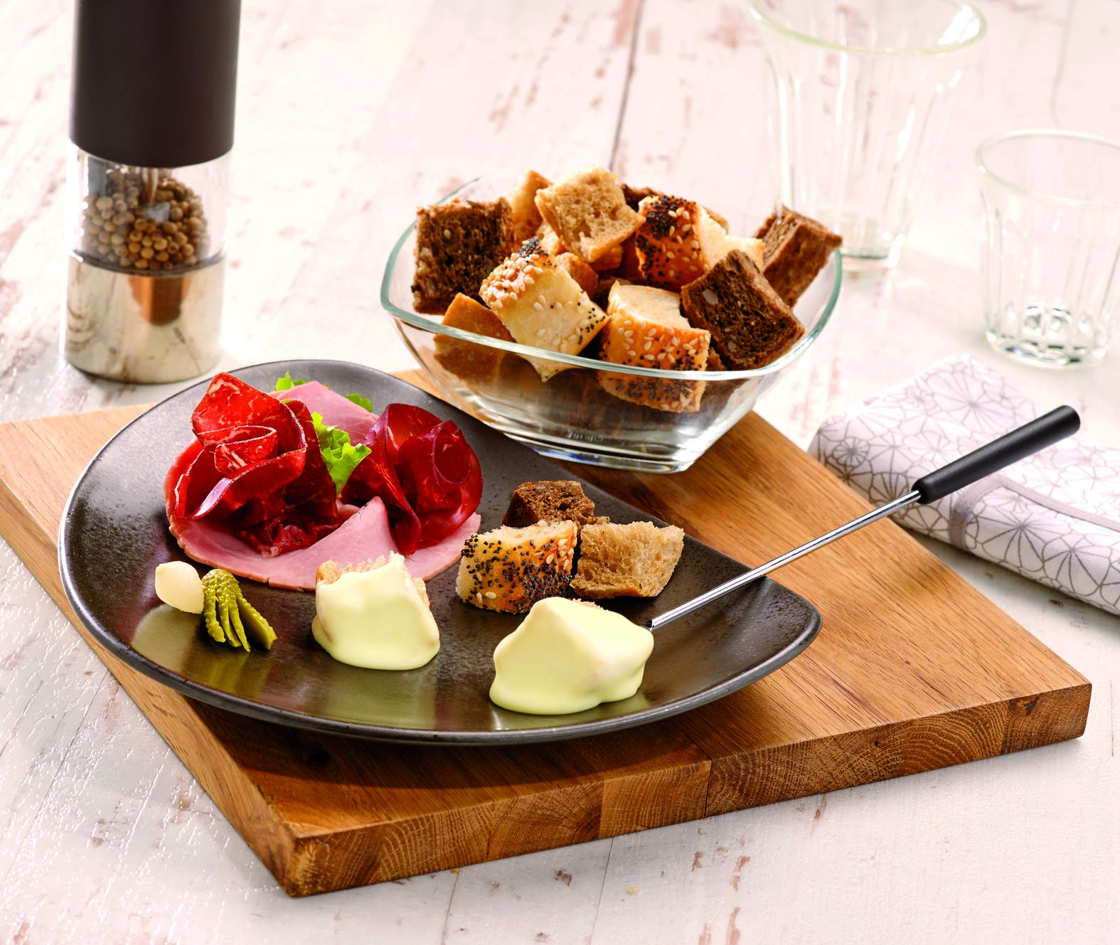 tefal-ef3514-simply-invents-elektrisches-fondue-set-8-gabeln-5-sch-lchen-drehbar image 8