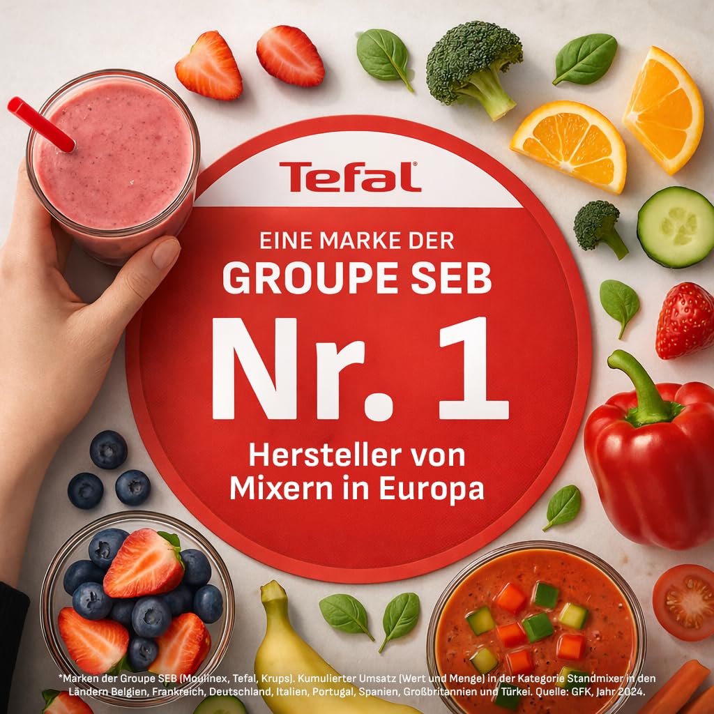 tefal-quickchef-hb672830-2-in-1-stabmixer-und-zerkleinerer-1000-w-silence-modus- image 2