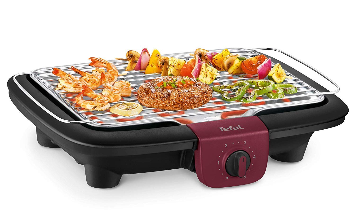 tefal-bg90f5-easygrill-elektrischer-standgrill-2300-w-720-cm-grillfl-che-mit-sta image 3
