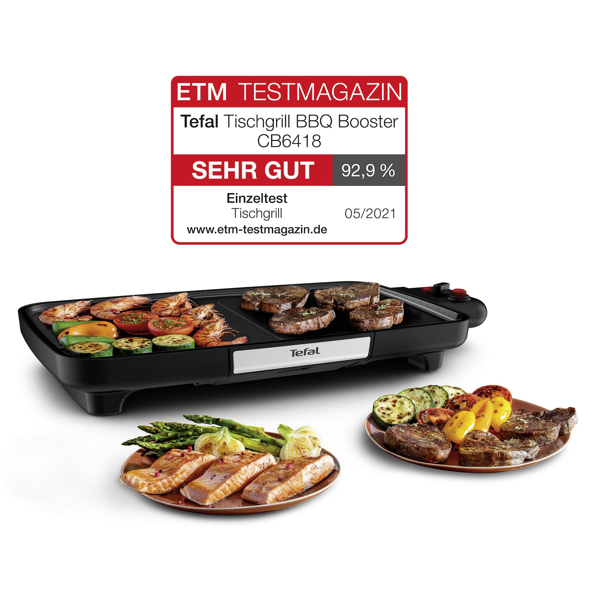 tefal-cb6418-bbq-booster-tischgrill-2200-watt-mit-power-boost-zone-thermo-spot-6 image 2