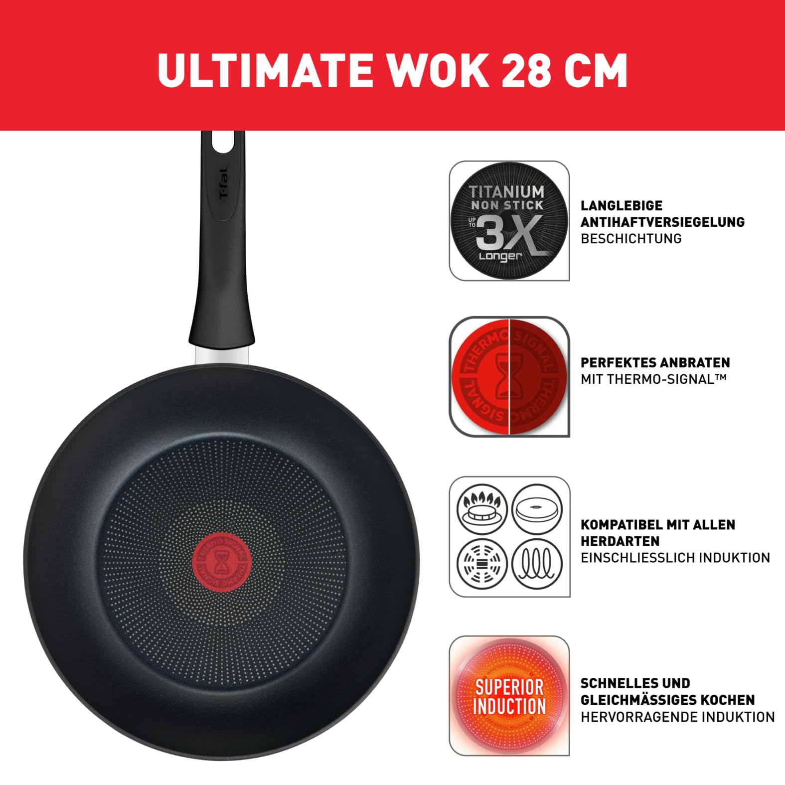 tefal-ultimate-on-wokpfanne-28-cm-g26019-titanium-antihaftversiegelung-mit-therm image 2