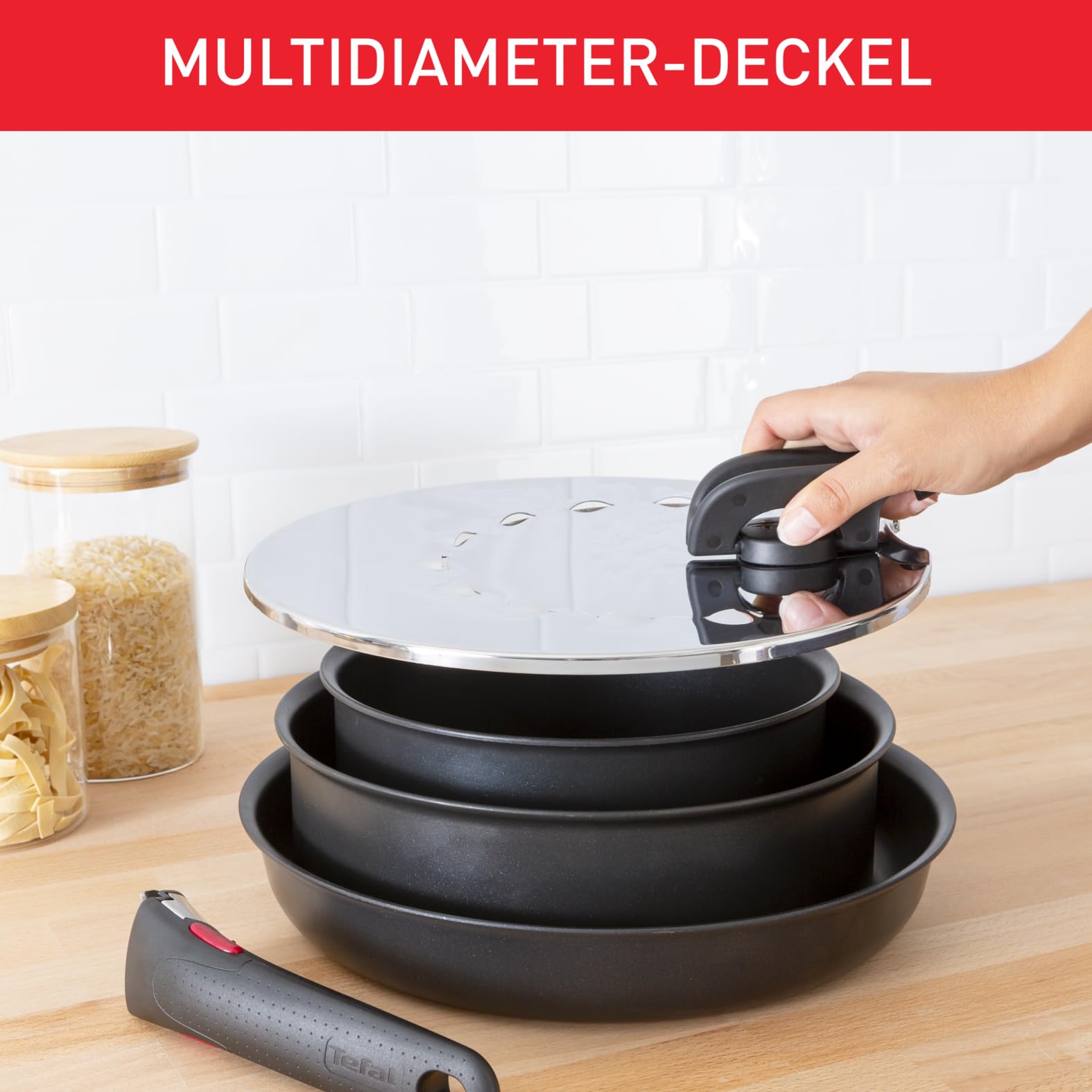 tefal-l98298-ingenio-spritzschutzdeckel-aufstellbarer-edelstahl-multideckel-20-2 image 3