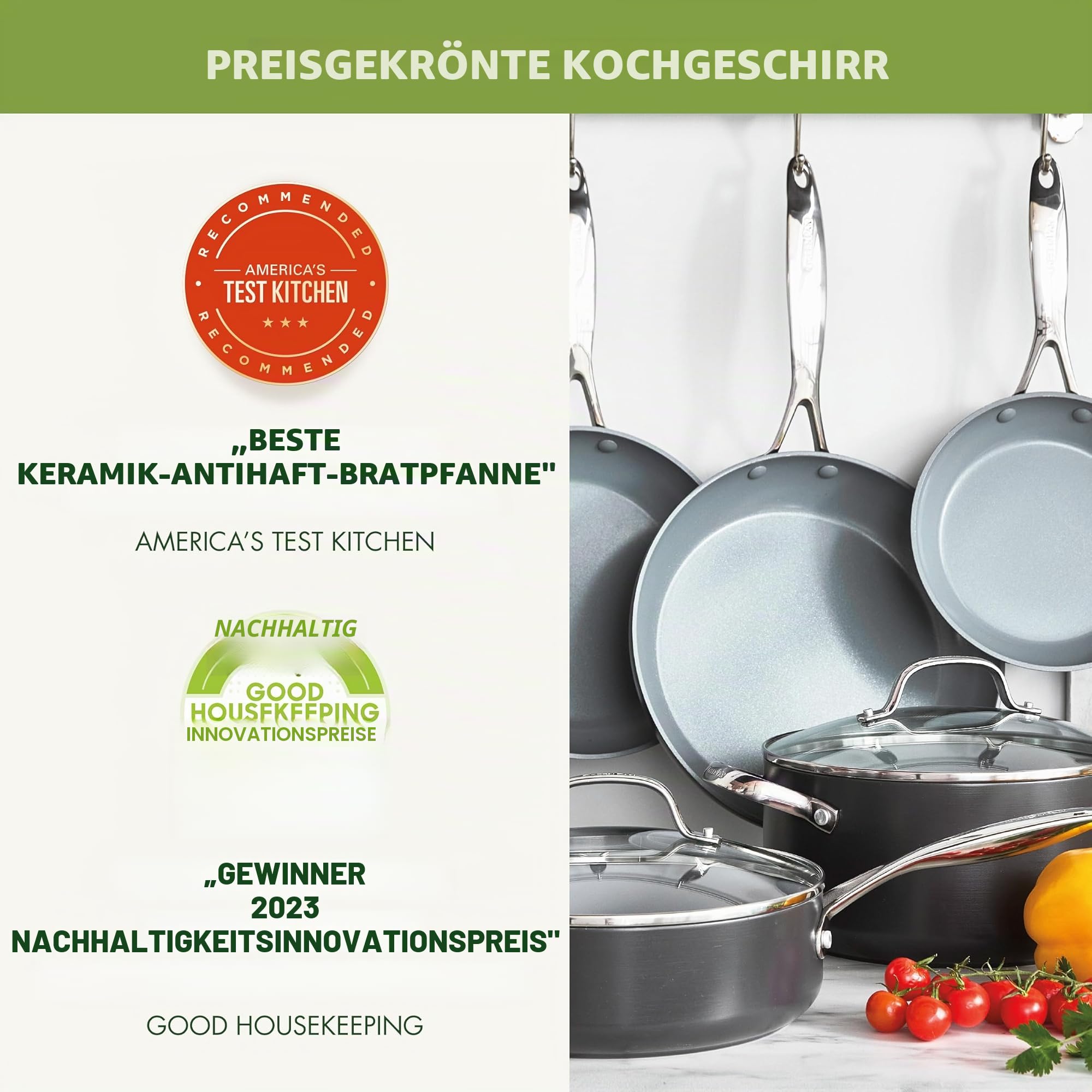 greenpan-valencia-pro-11-teiliges-kochgeschirr-set-hartanodisierte-t-pfe-und-pfa image 3