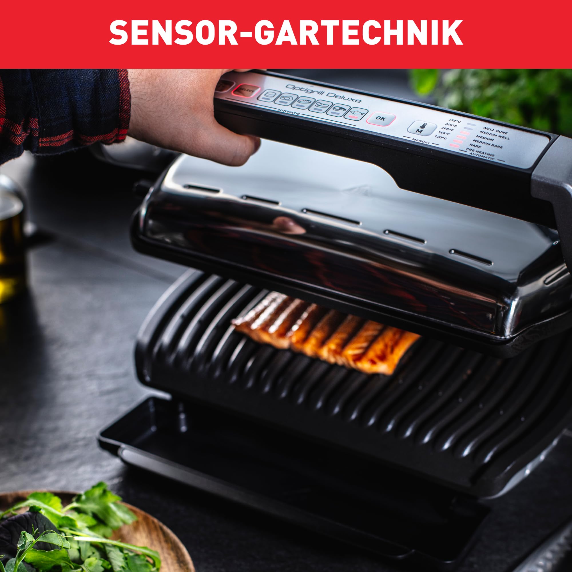 tefal-optigrill-deluxe-gc707d16-kontaktgrill-6-programme-garstufenanzeige-edelst image 6