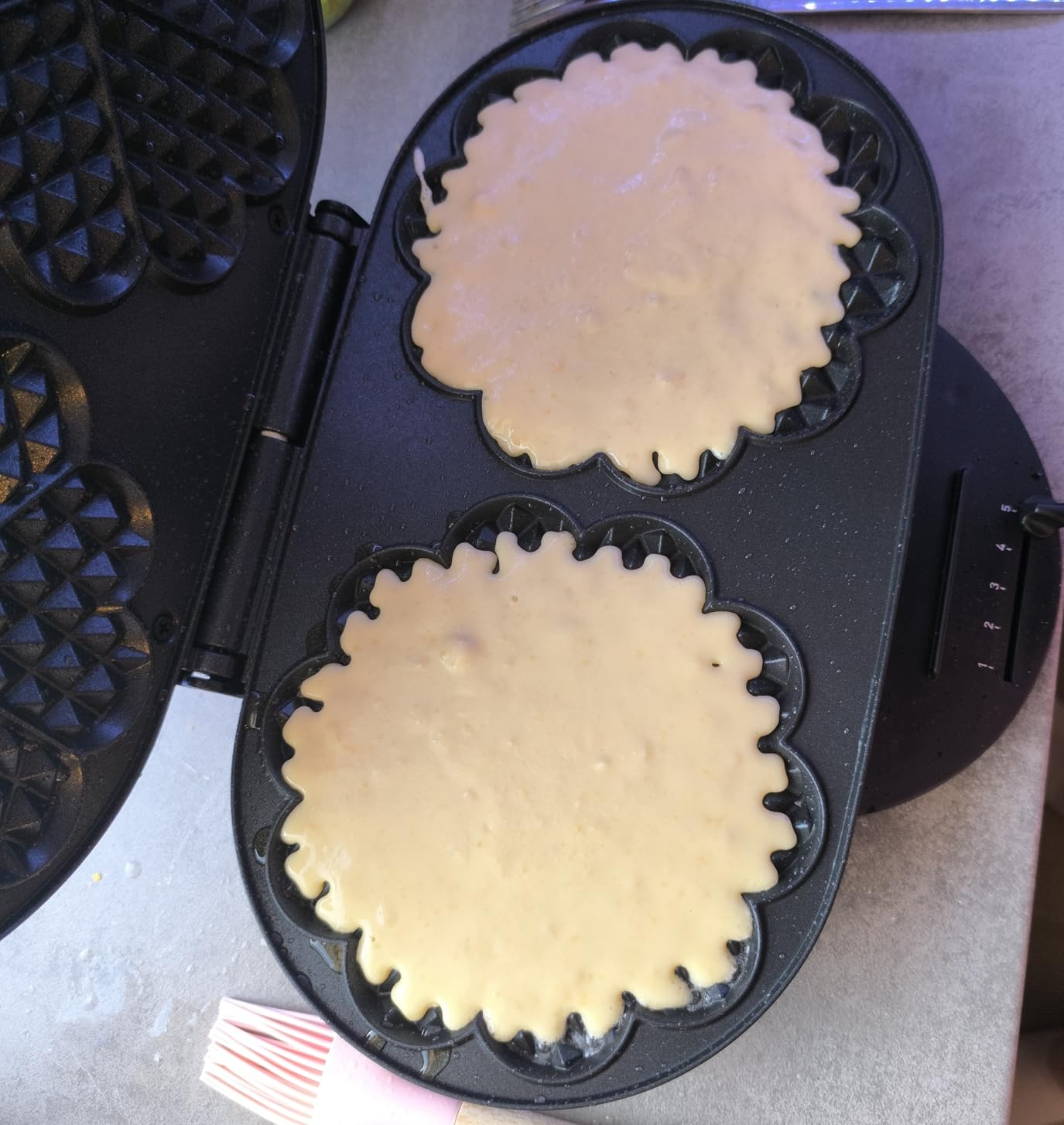 Herzwaffeln wie beim Weihnachtsmarkt