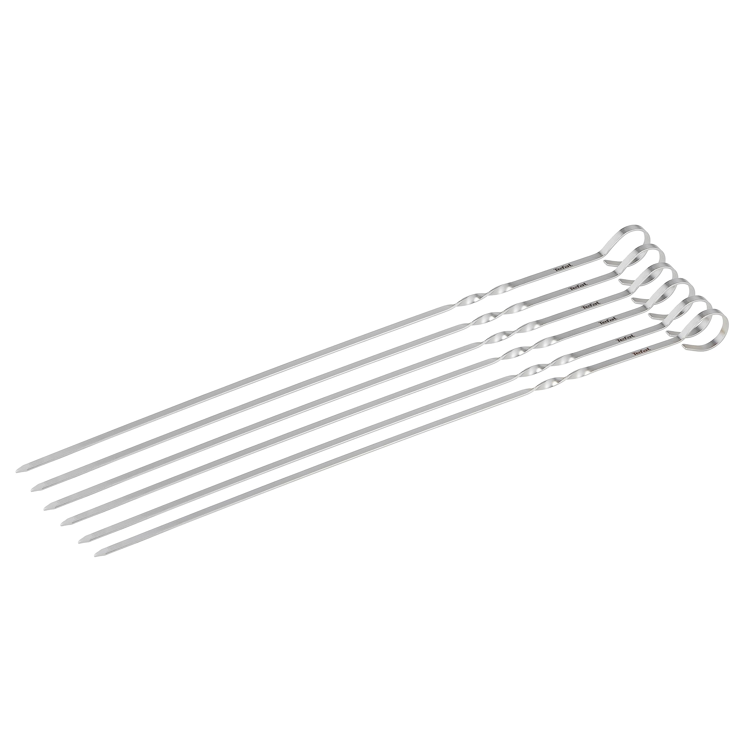 tefal-k185s7-6-teiliges-edelstahl-spie-set-wiederverwendbare-grillspie-e-mit-fla image 2