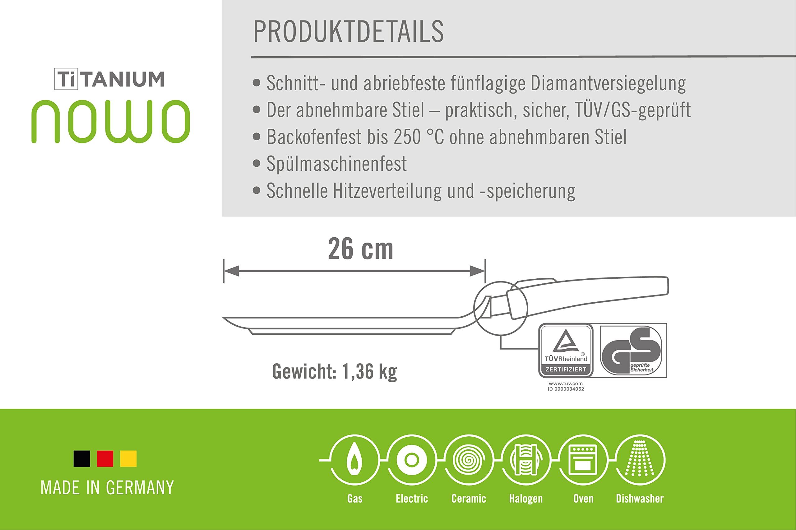 woll-nowo-titanium-cr-pespfanne-26-cm-mit-abnehmbarem-stiel-aluminiumguss-titani image 4