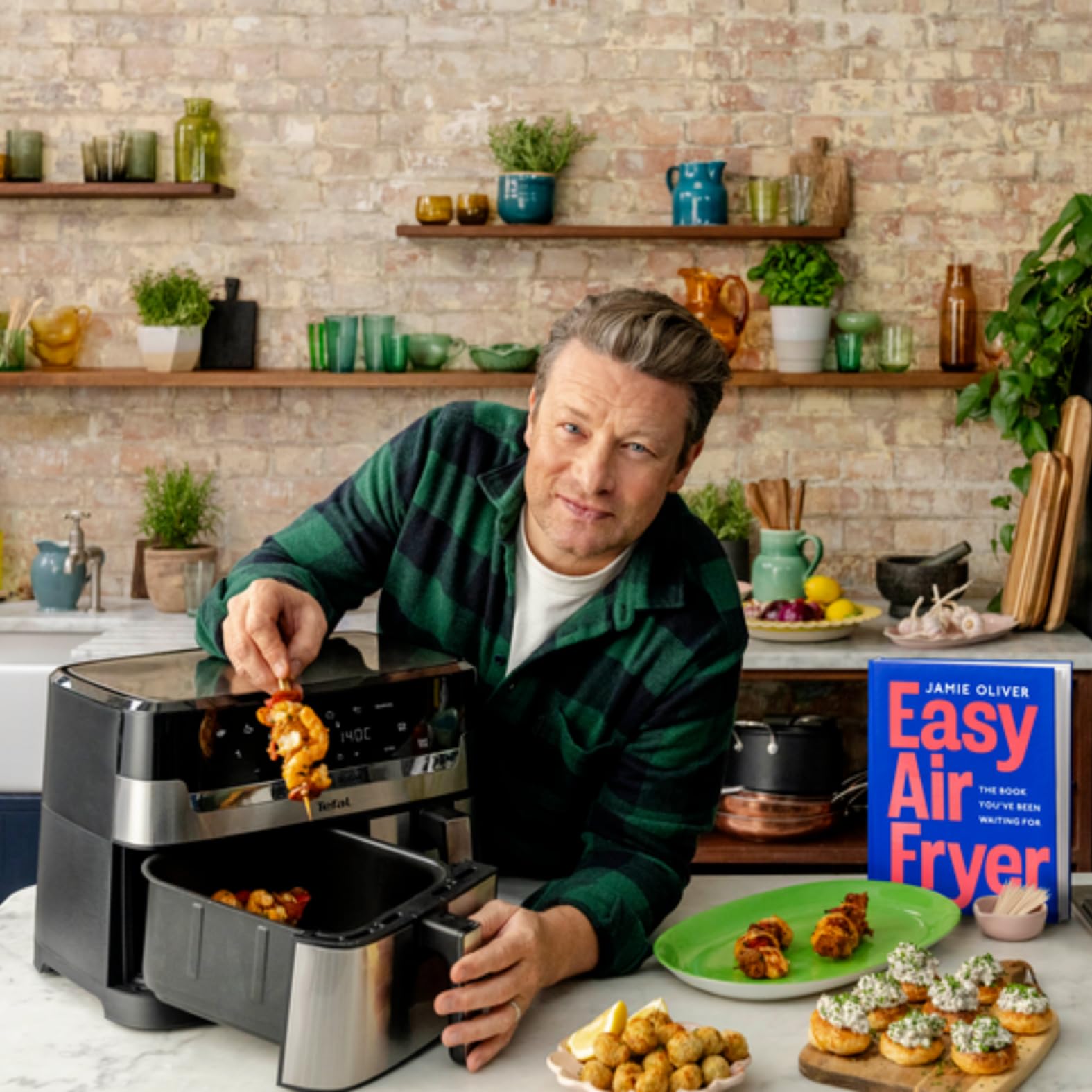 tefal-jamie-oliver-ey90jde1-dual-drawer-hei-luftfritteuse-8-3-l-mit-grillfunktio image 2