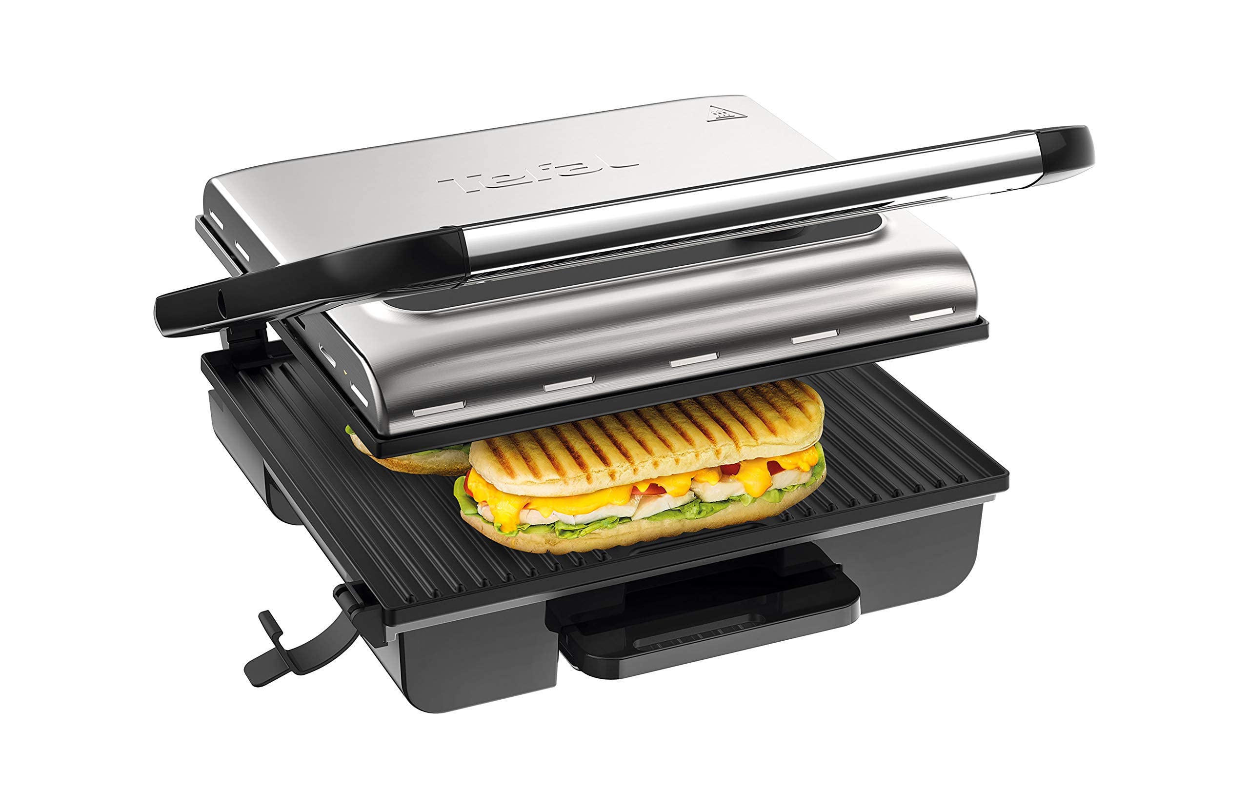 tefal-inicio-adjust-gc242d-kontaktgrill-2000-w-3-stufen-thermostat-antihaftbesch image 1