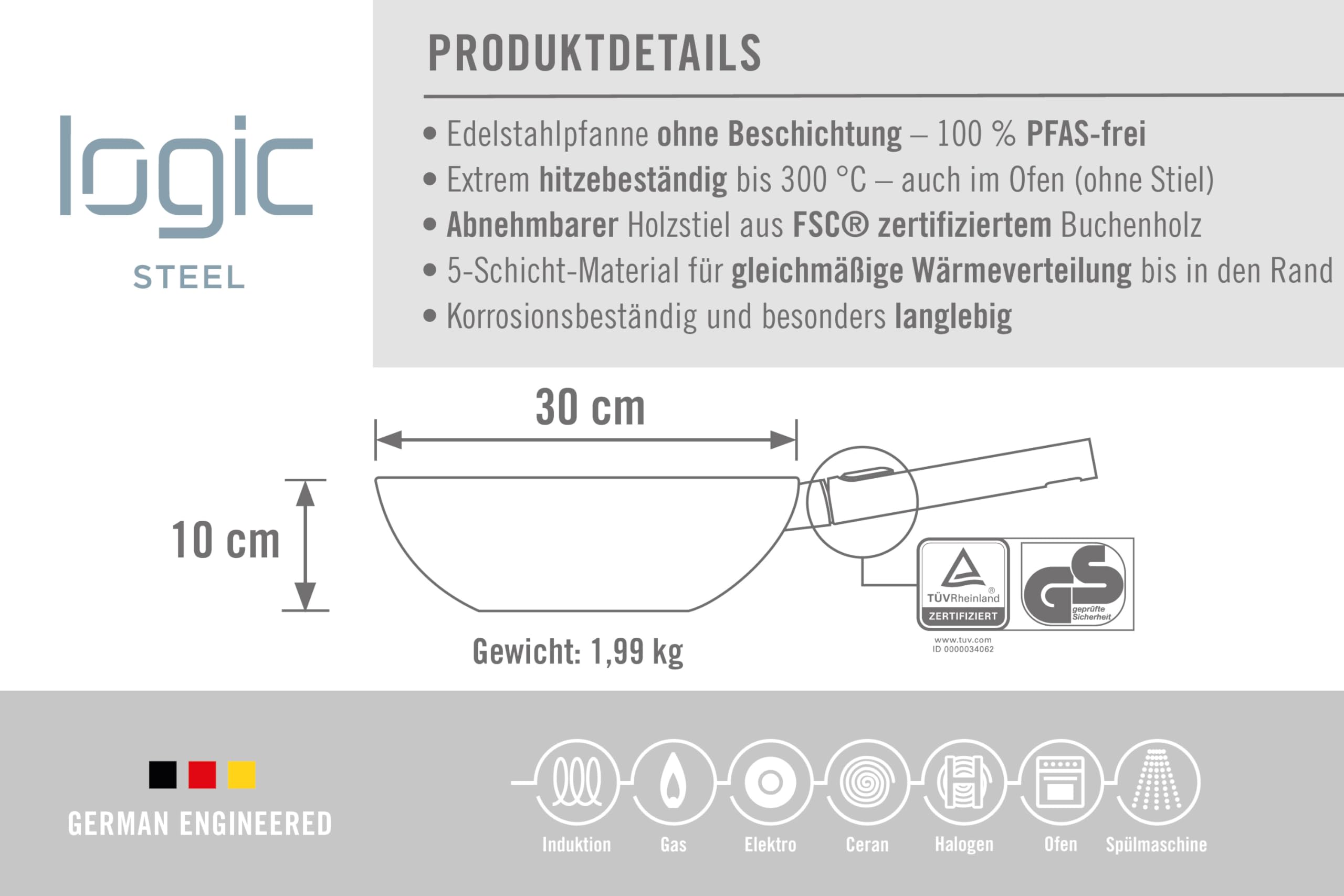 woll-logic-steel-wok-und-r-hrpfanne-30-cm-10-cm-hoch-edelstahl-unbeschichtet-pfa image 5