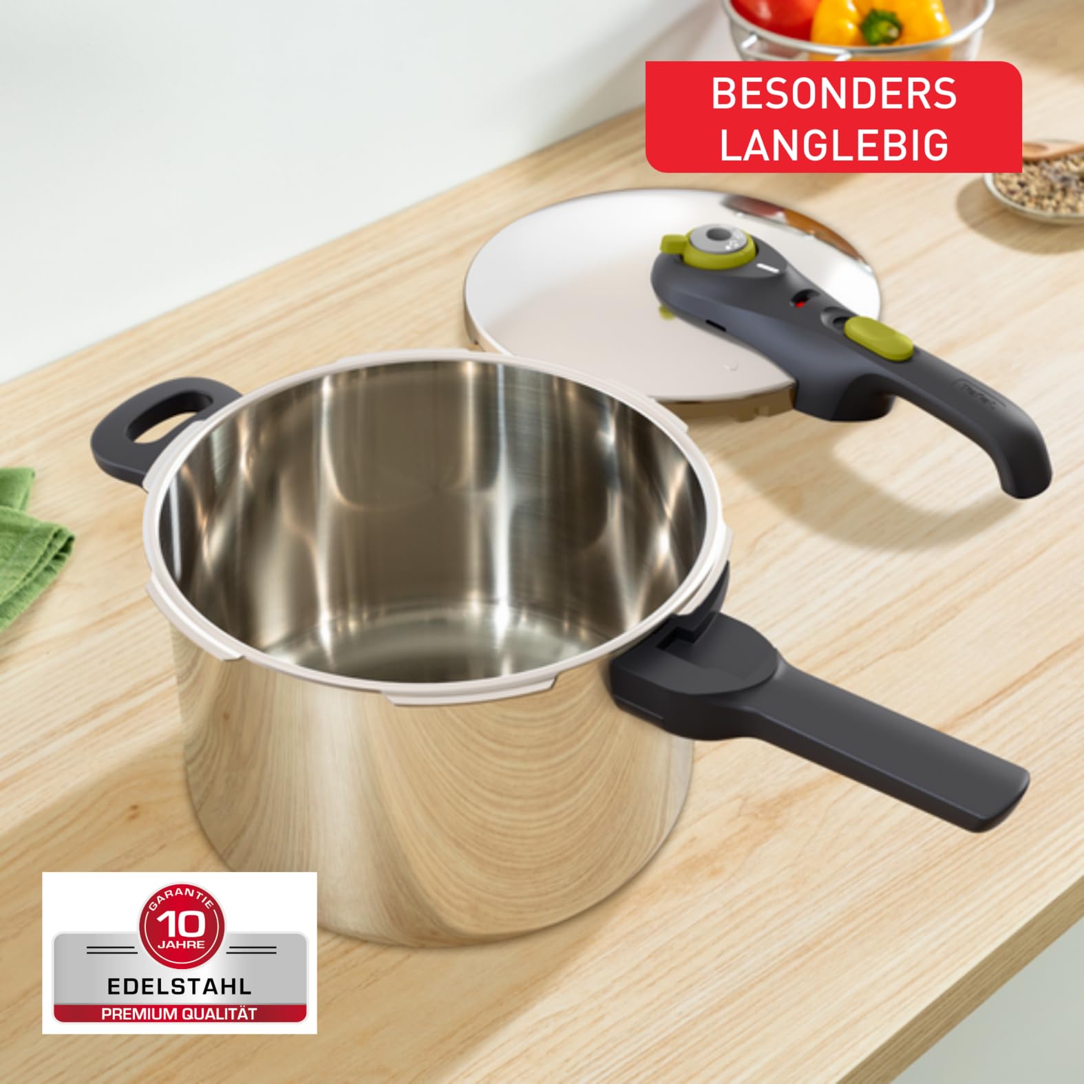 tefal-secure-5-neo-schnellkochtopf-6-l-edelstahl-22-cm-mit-korbeinsatz-dreifu-in image 6
