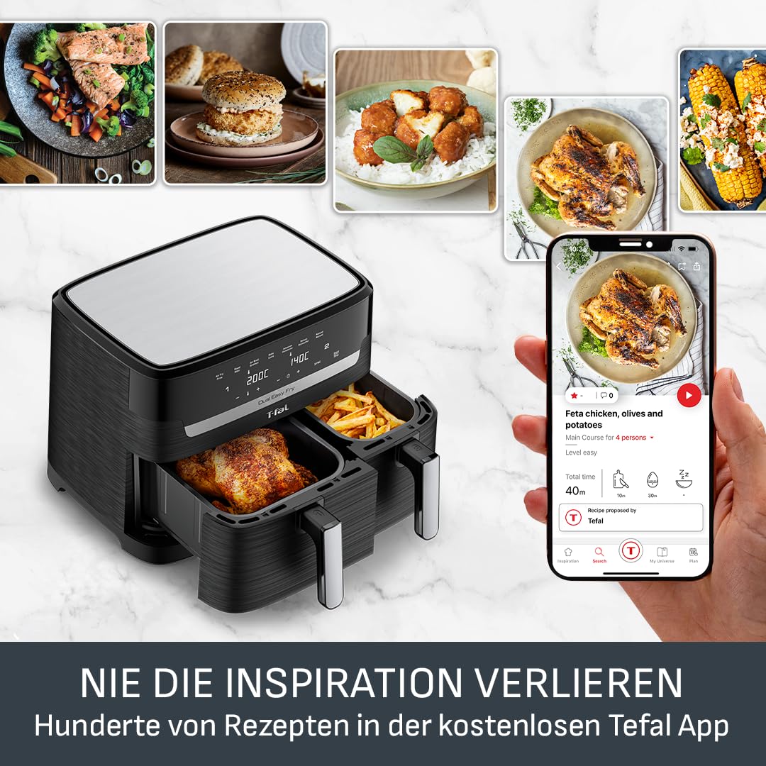 tefal-dual-easy-fry-hei-luftfritteuse-ey9018-8-3-l-doppelkammer-mit-sync-funktio image 5