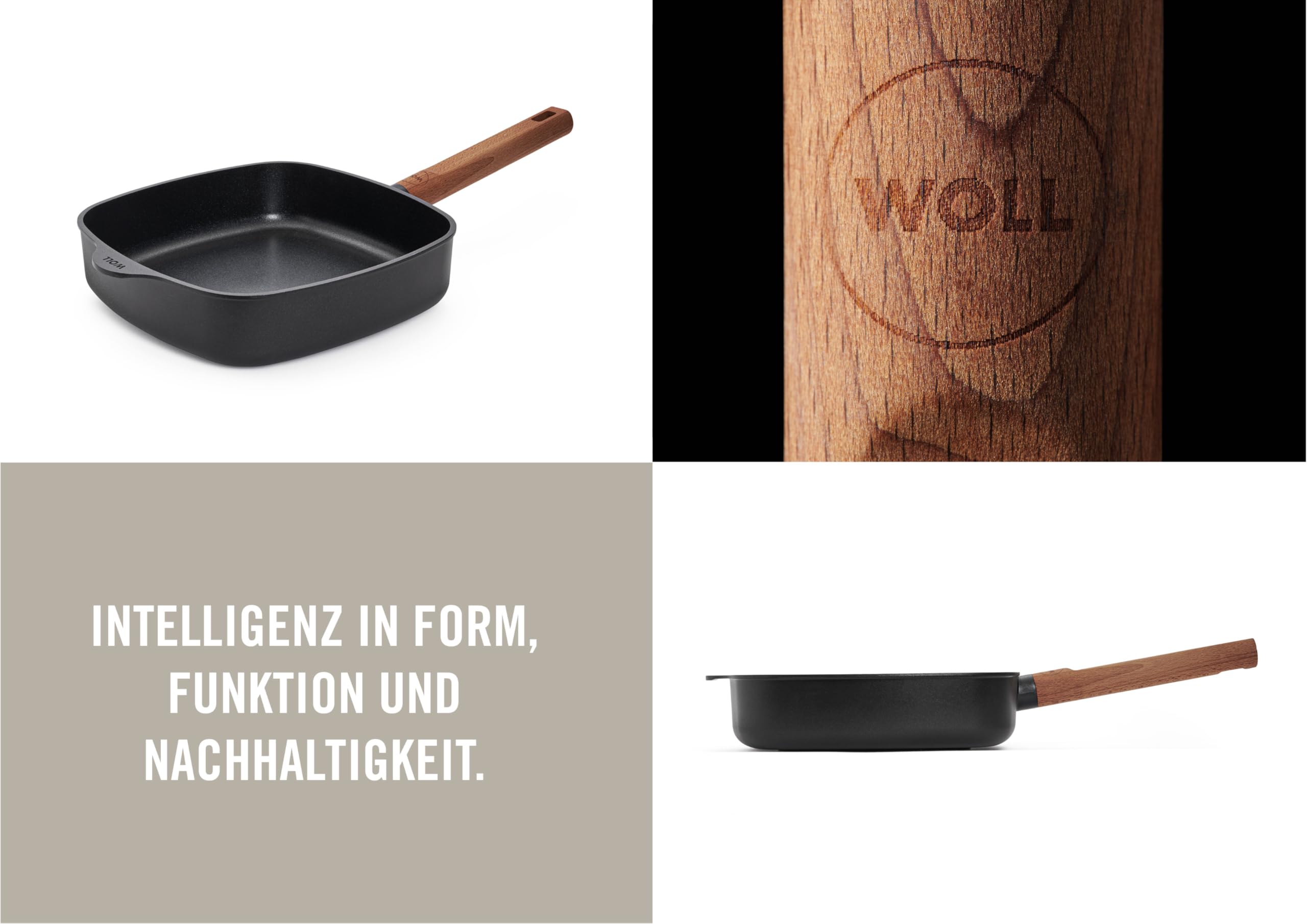 woll-eco-logic-qxr-viereckpfanne-24-x-24-cm-mit-holzstiel-pfas-freie-antihaftver image 2