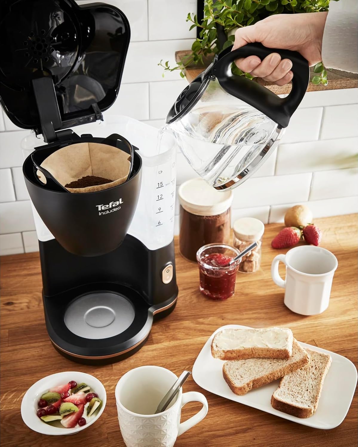tefal-includeo-cm533811-filterkaffeemaschine-1-25-l-mit-automatischer-deckel-ffn image 2