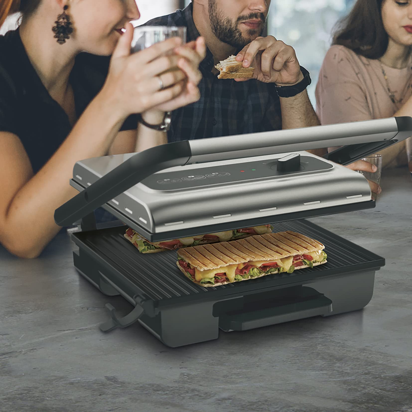 tefal-inicio-adjust-gc242d-kontaktgrill-2000-w-3-stufen-thermostat-antihaftbesch image 4