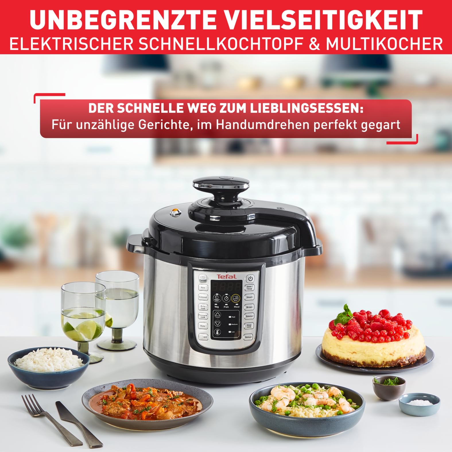 tefal-fast-delicious-multikocher-cy505e-schnellkochtopf-6-l-25-programme image 3