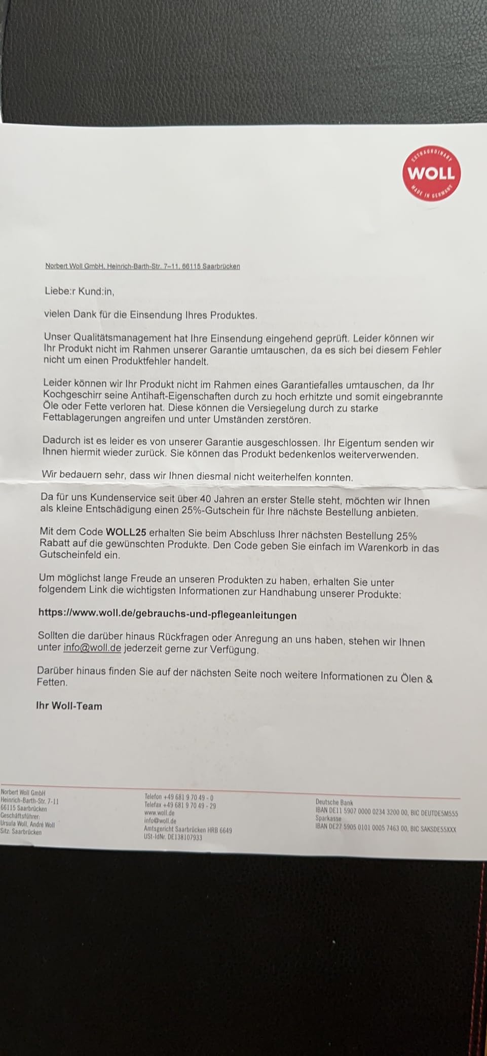 Sehr gute Pfanne