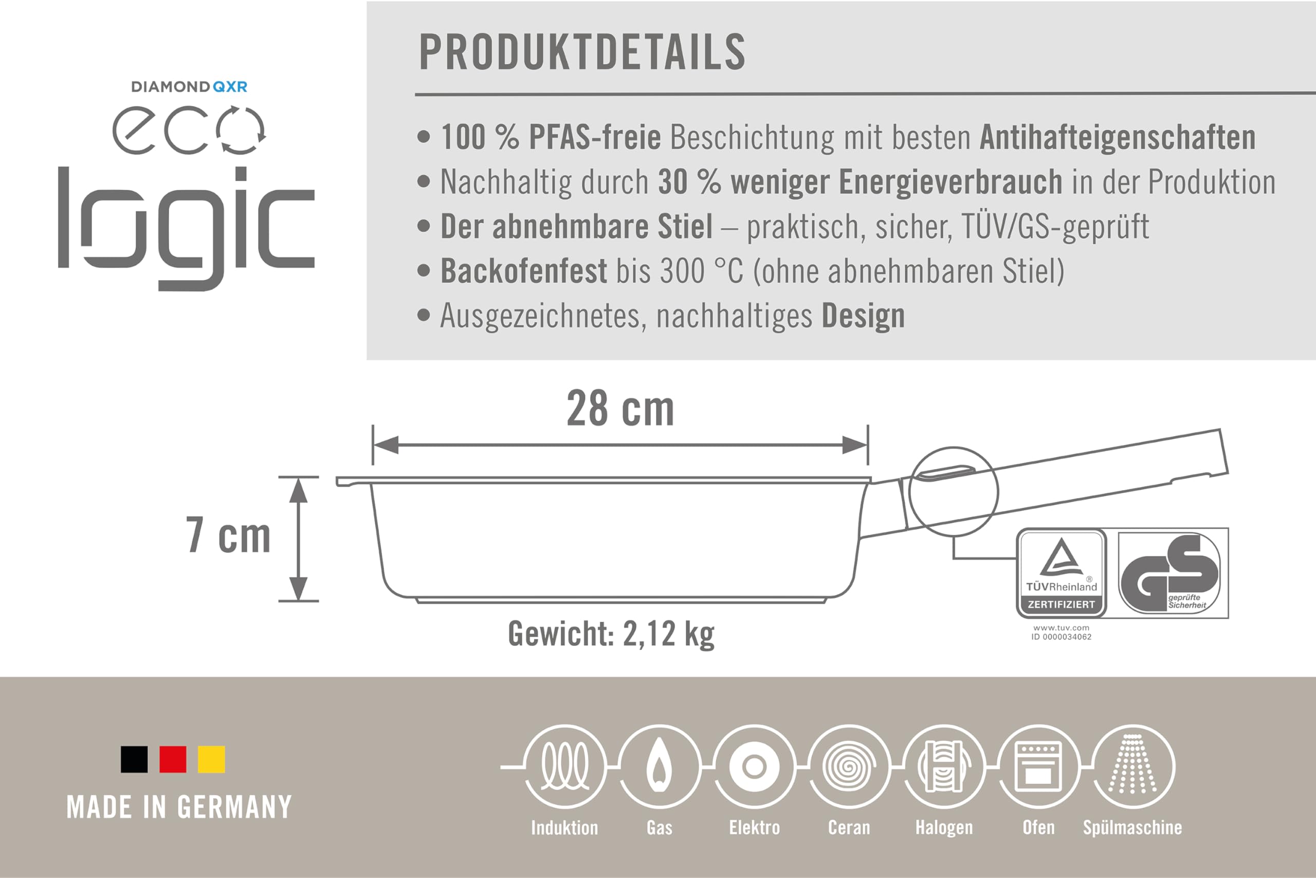 woll-eco-logic-qxr-hochrandpfanne-28-cm-7-cm-hoch-mit-abnehmbarem-edelstahlstiel image 5