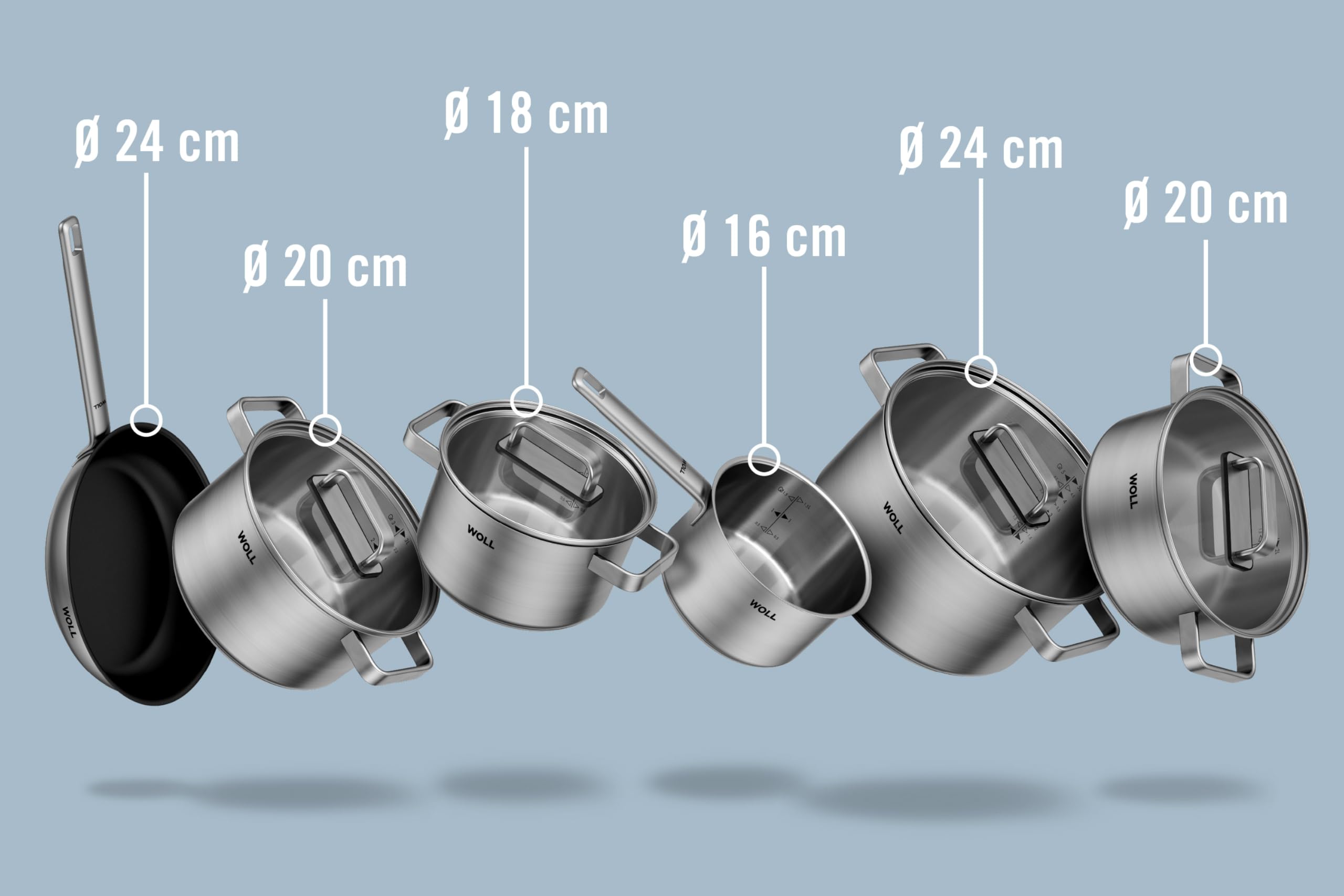 woll-steel-topf-set-10-teilig-20-24-cm-edelstahl-kochtopf-set-mit-pfannen-f-r-in image 2