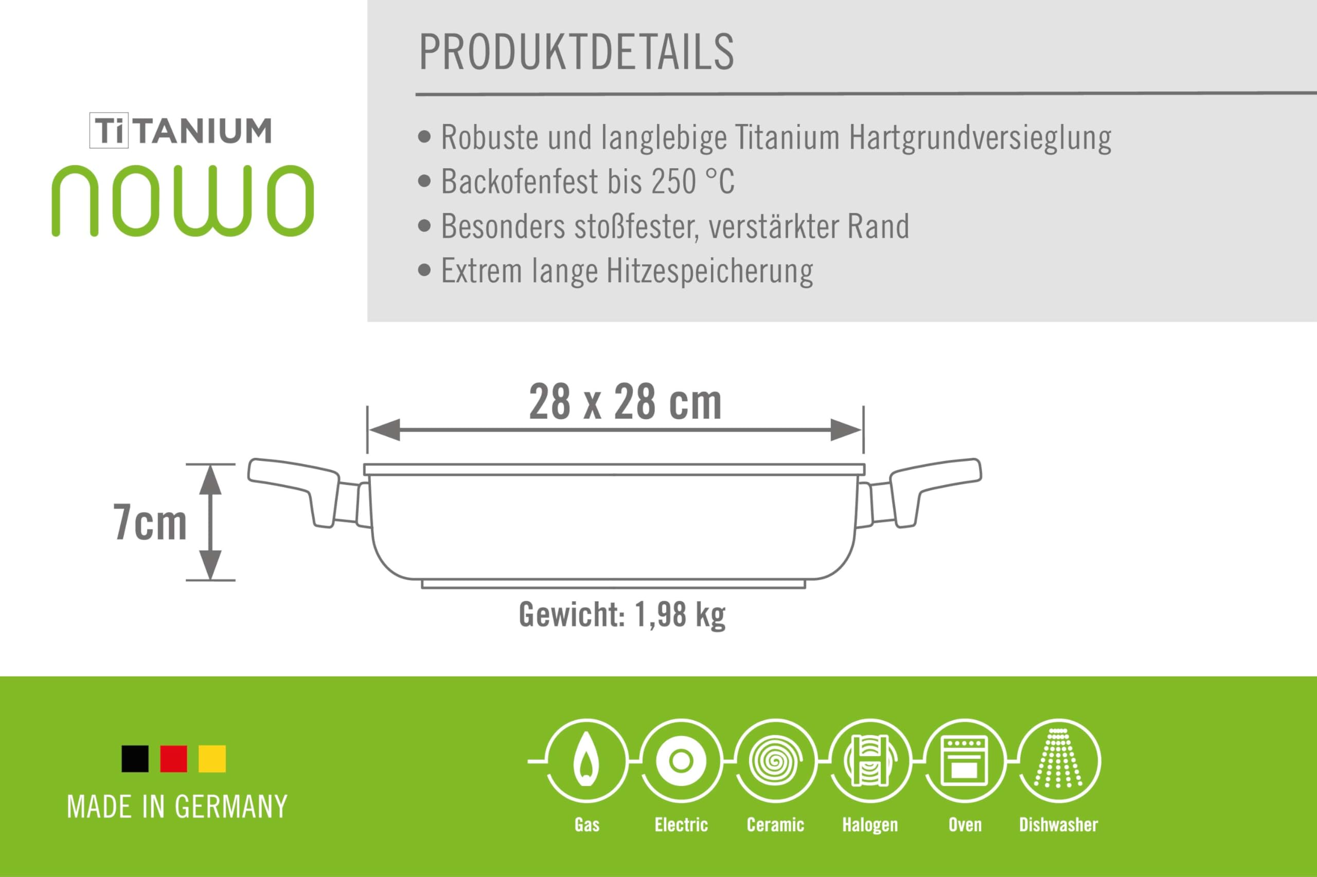 woll-nowo-titanium-gusspfanne-viereckig-28x28-cm-7-cm-hoch-2-seitengriffe-titani image 4