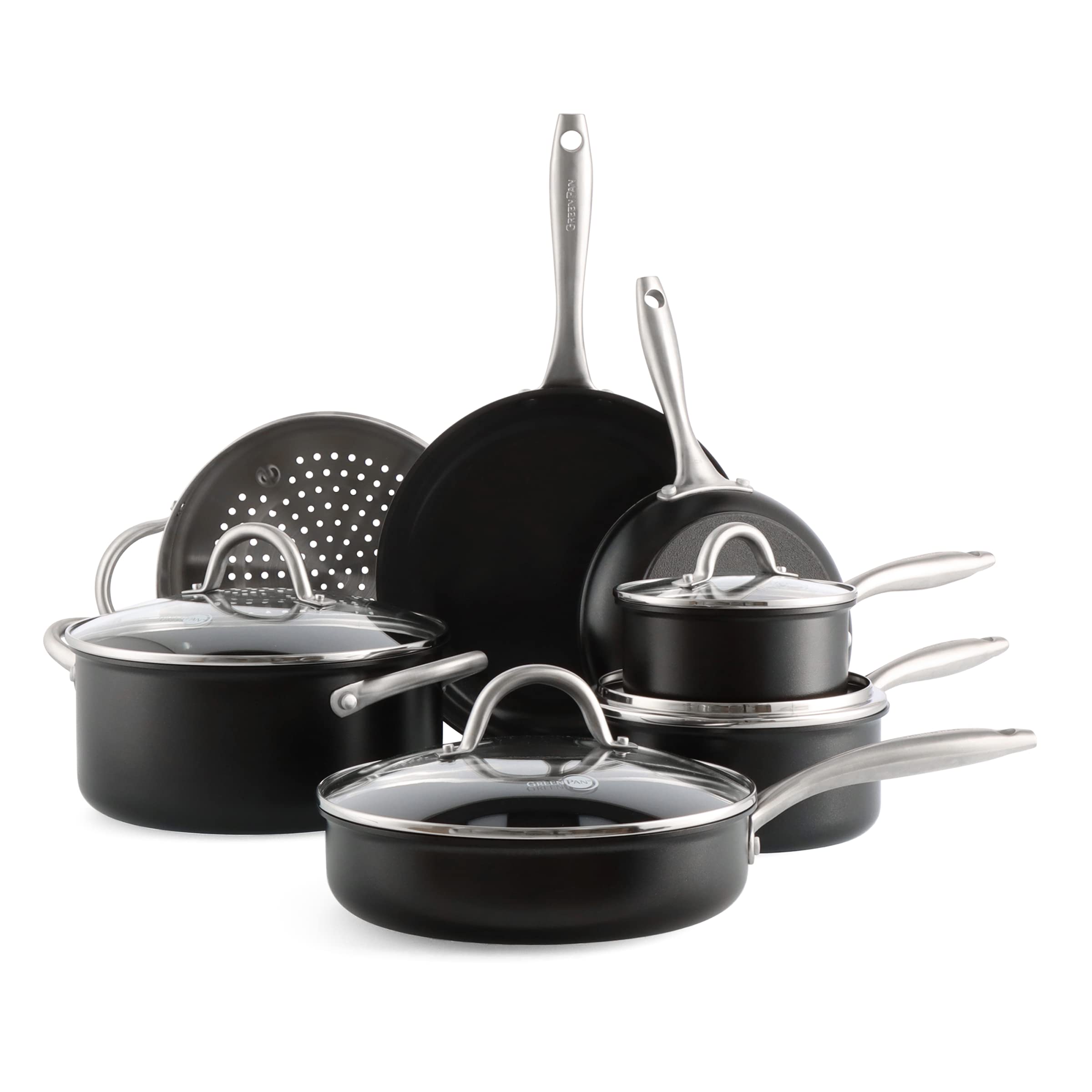 greenpan-lima-midnight-11-teiliges-kochgeschirr-set-harteloxiert-mit-pfas-freier image 1