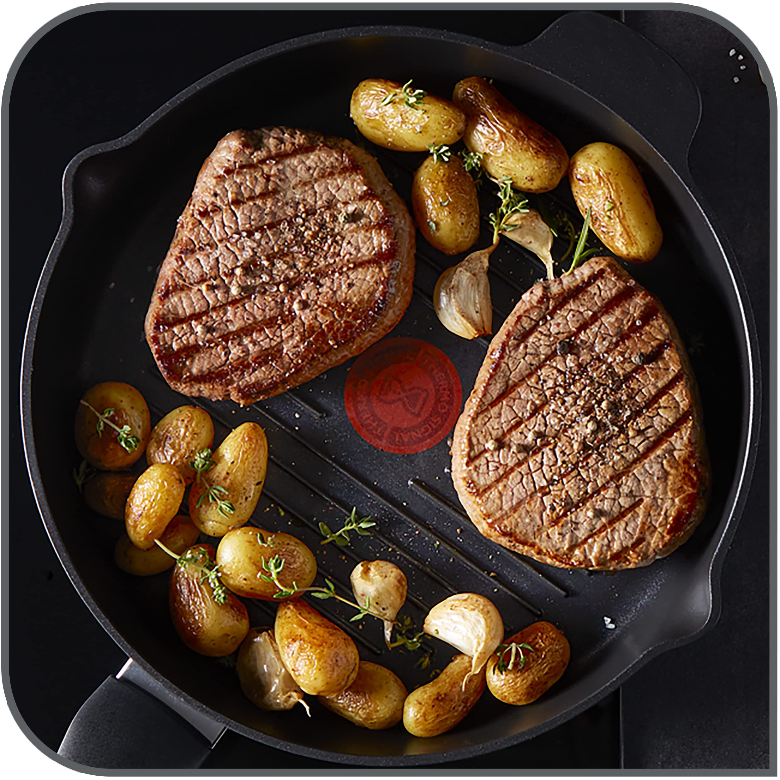 tefal-robusto-aluguss-grillpfanne-26-cm-induktionsgeeignet-titan-antihaftversieg image 7