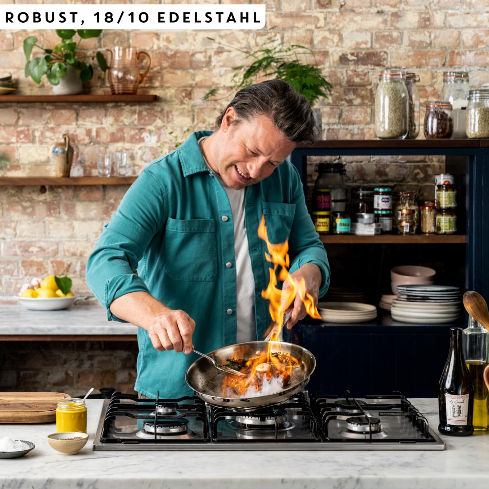 jamie-oliver-by-tefal-cook-smart-e3110655-bratpfanne-28-cm-unbeschichteter-18-10 image 3