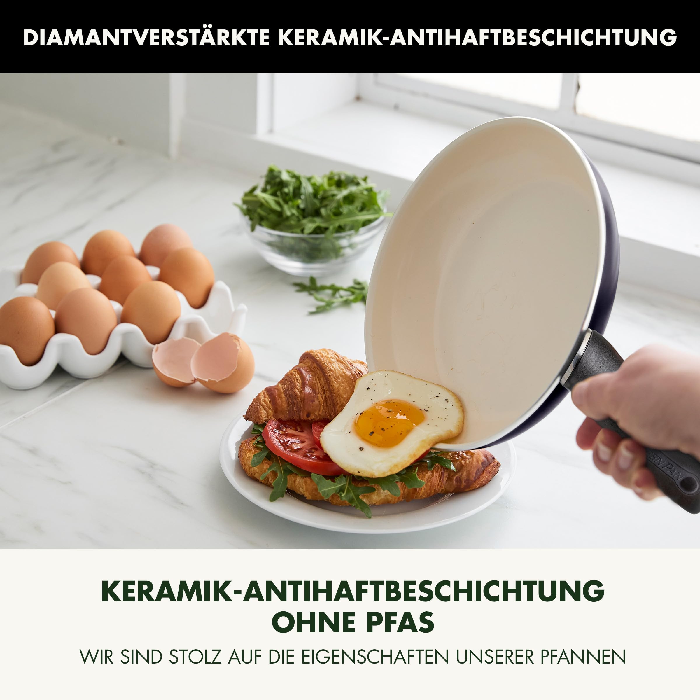 greenpan-rio-bratpfanne-26-cm-pfas-freie-keramik-antihaft-pfanne-mit-diamantvers image 2