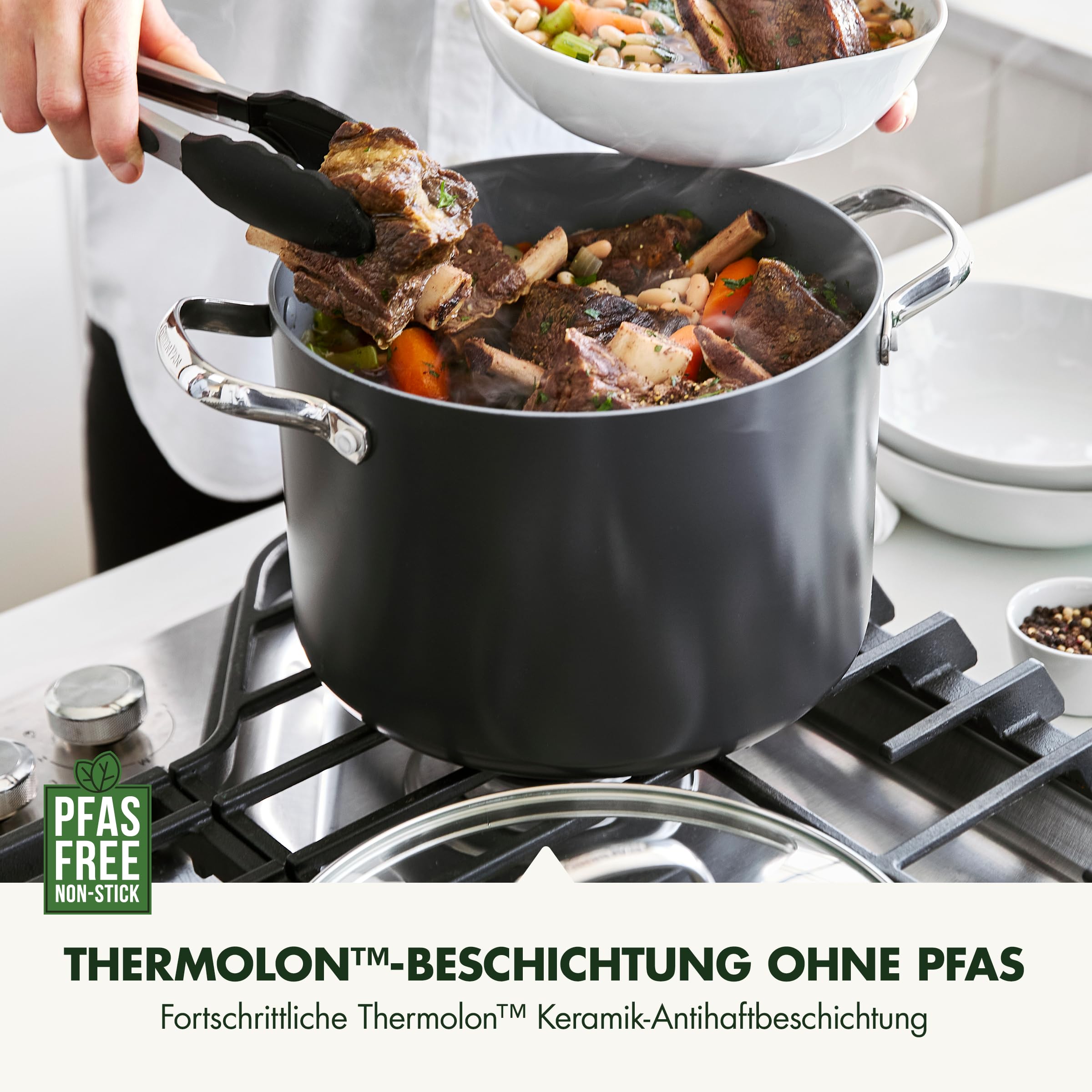 greenpan-valencia-pro-suppentopf-24-cm-mit-deckel-7-6-l-pfas-freie-keramik-antih image 2