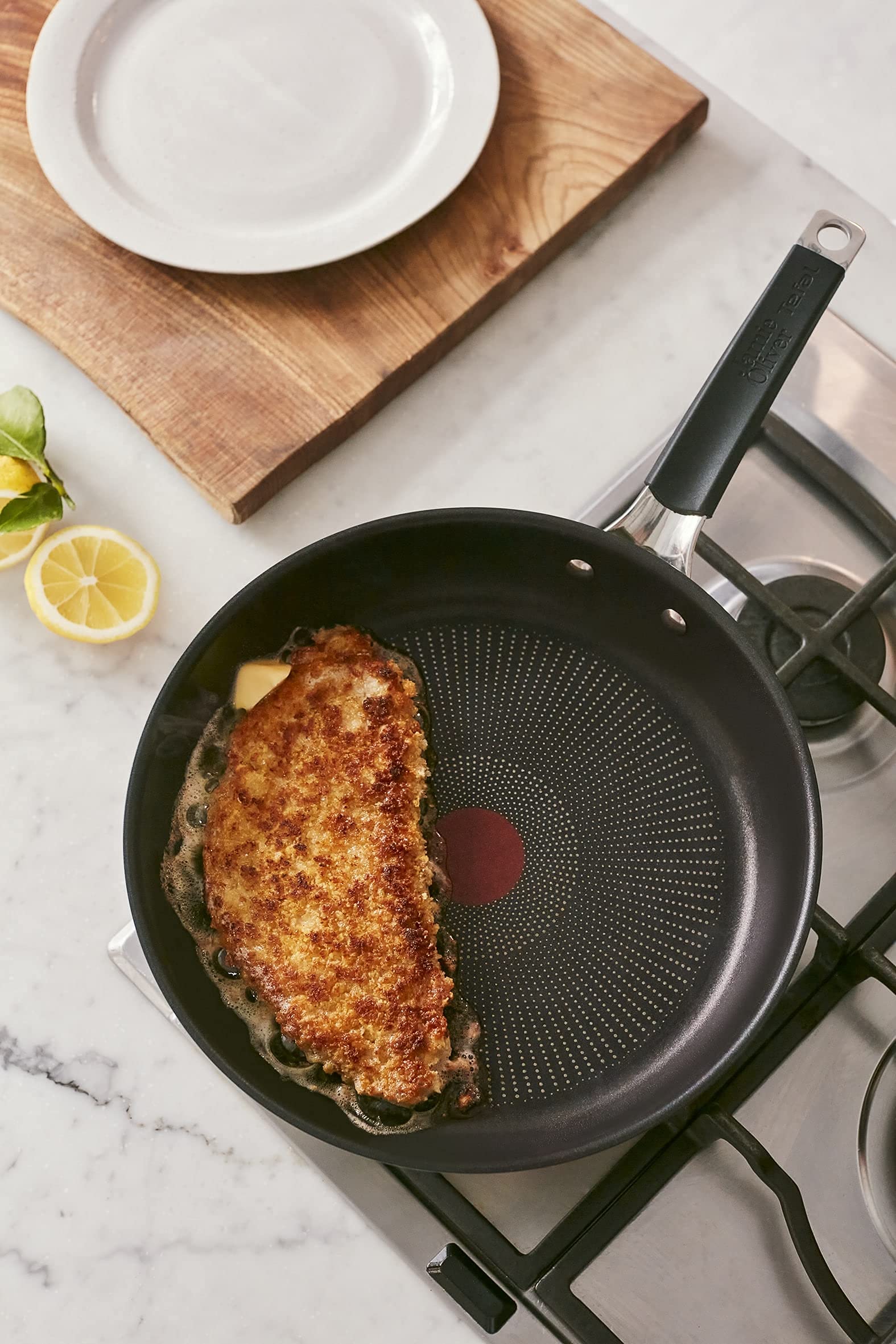 tefal-jamie-oliver-e51206-bratpfanne-28-cm-edelstahl-thermo-signal-genieteter-gr image 4
