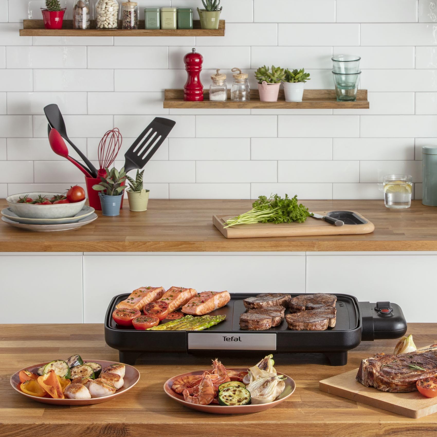 tefal-cb6418-bbq-booster-tischgrill-2200-watt-mit-power-boost-zone-thermo-spot-6 image 7