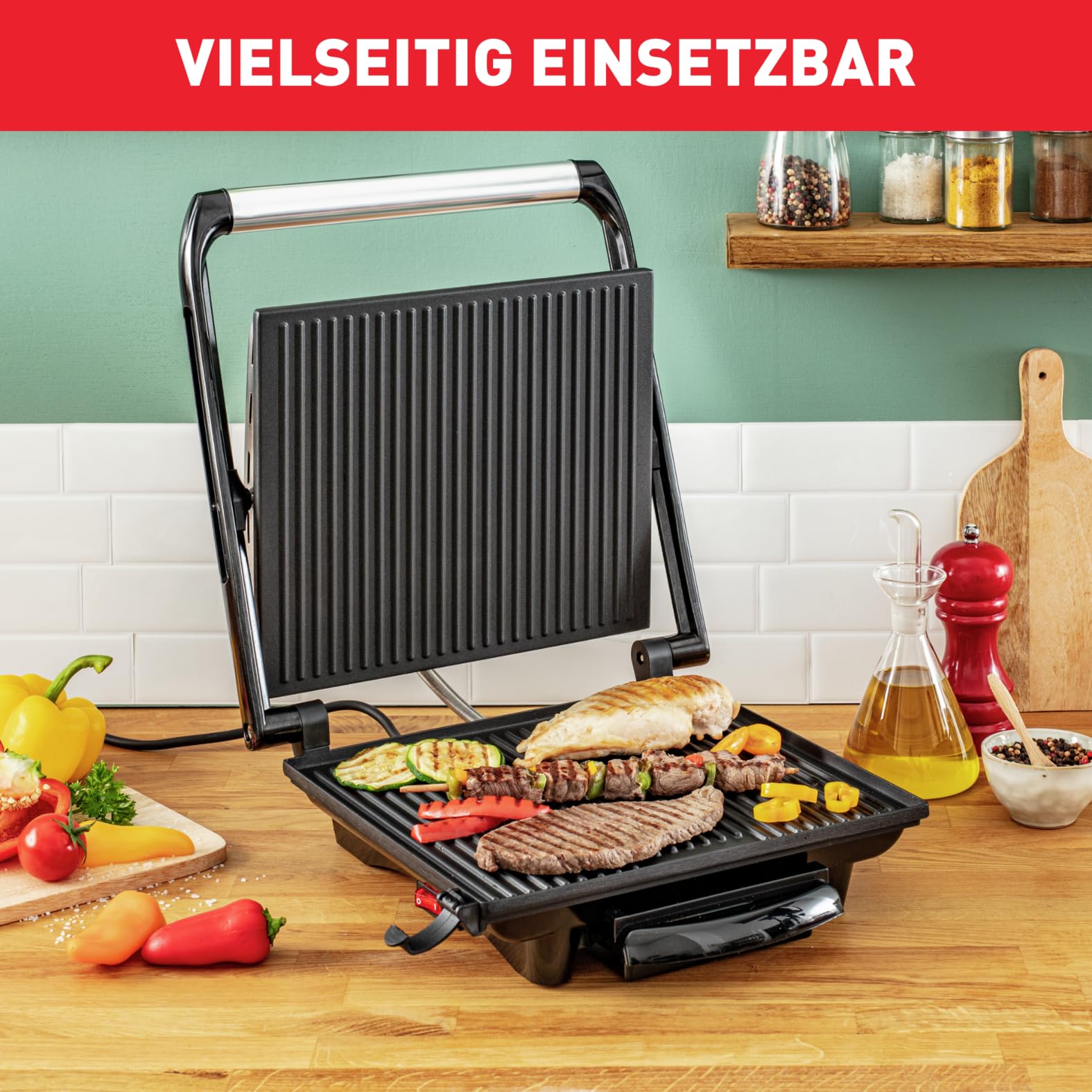 tefal-inicio-gc241d-kontaktgrill-2000-w-elektrogrill-sandwichtoaster-antihaftbes image 2