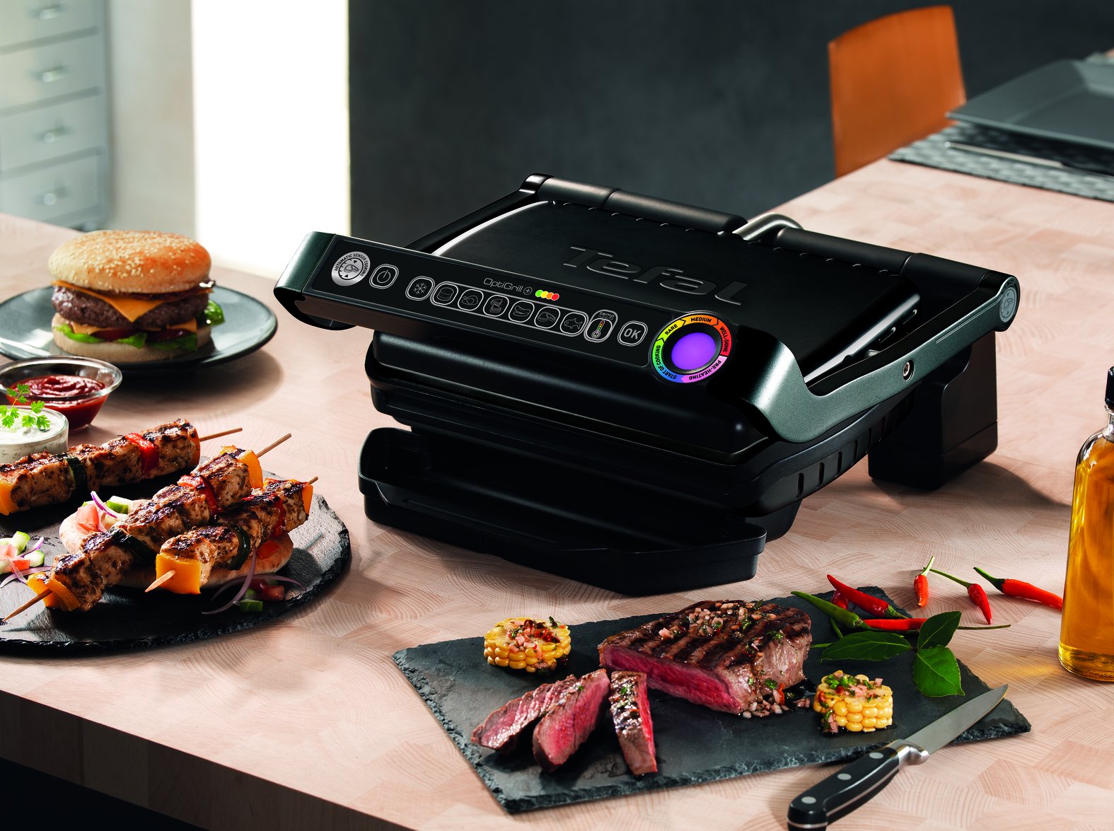 tefal-optigrill-gc7128-kontaktgrill-6-automatikprogramme-garstufenanzeige-2000-w image 6