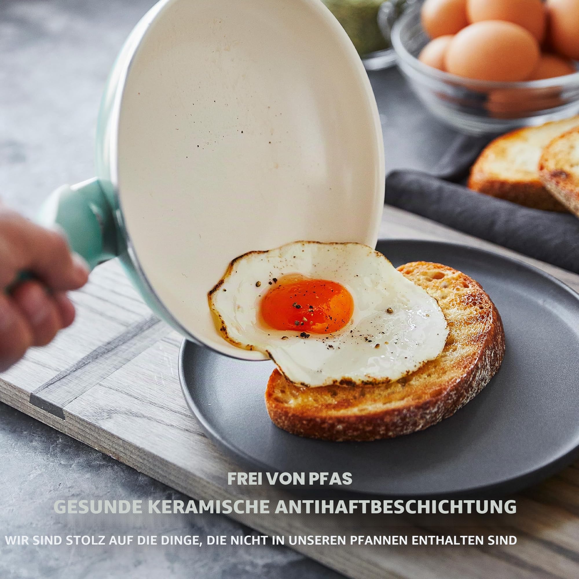 greenpan-rio-16-teiliges-topf-und-pfannenset-keramische-antihaftbeschichtung-pfa image 2