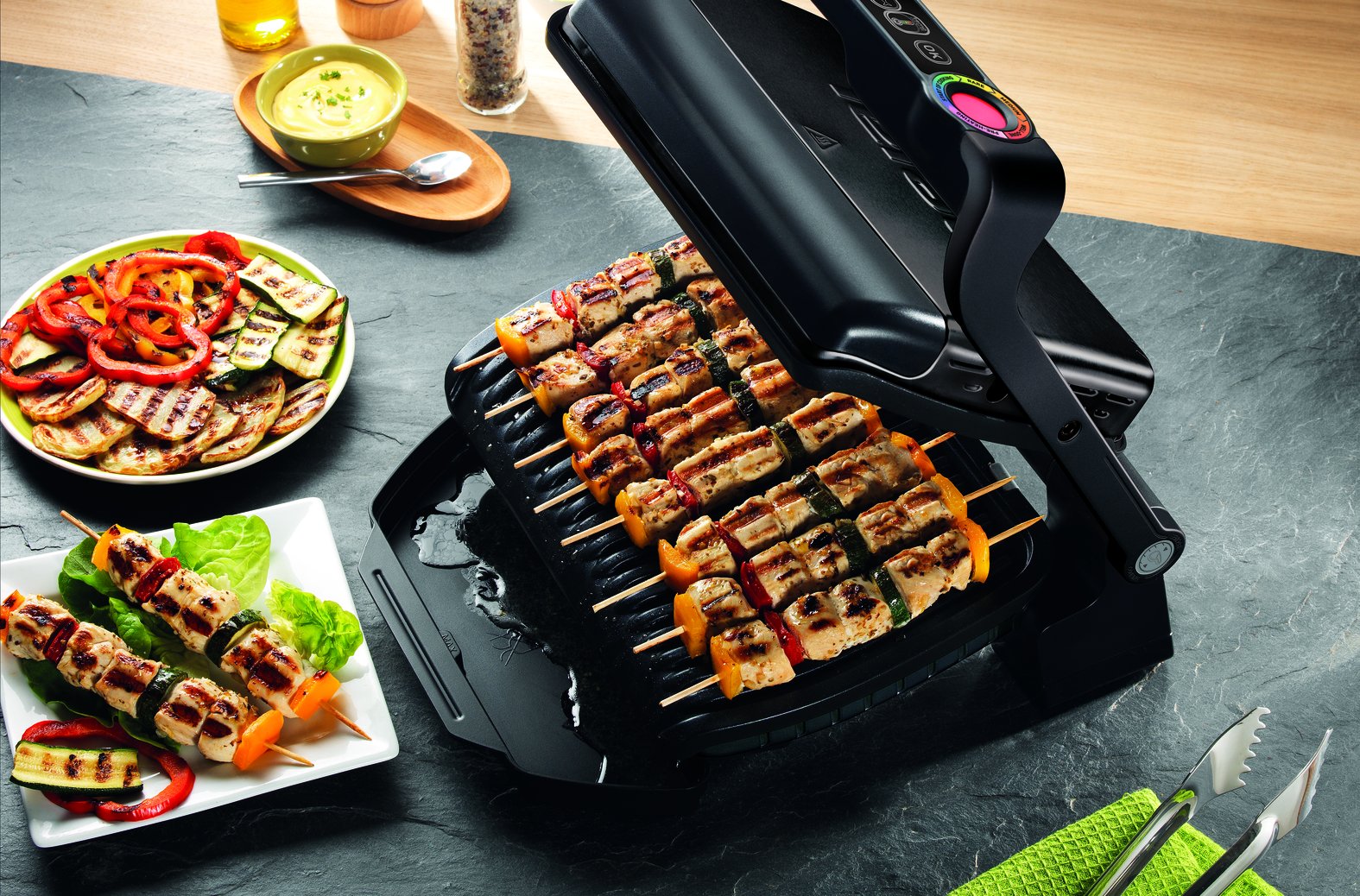 tefal-optigrill-gc7128-kontaktgrill-6-automatikprogramme-garstufenanzeige-2000-w image 4