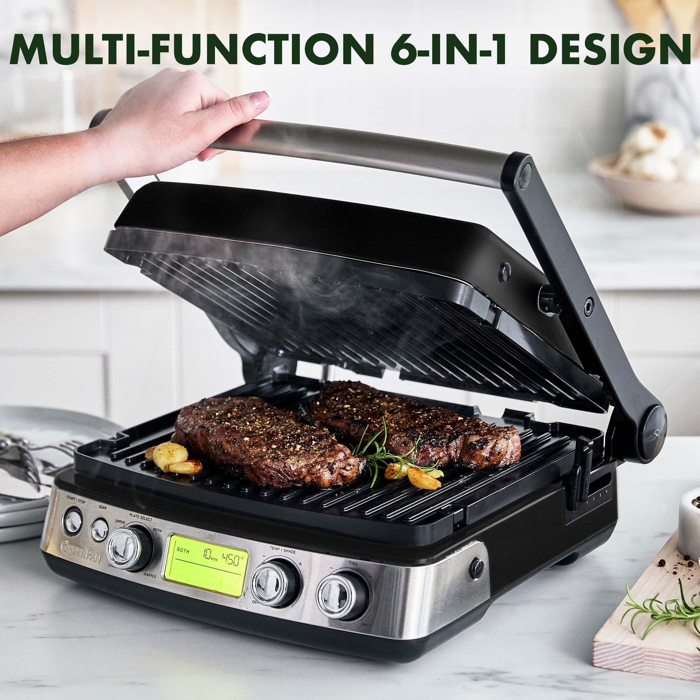 greenpan-elite-6-in-1-kontaktgrill-und-griddle-pfas-freie-thermolon-volt-keramik image 5