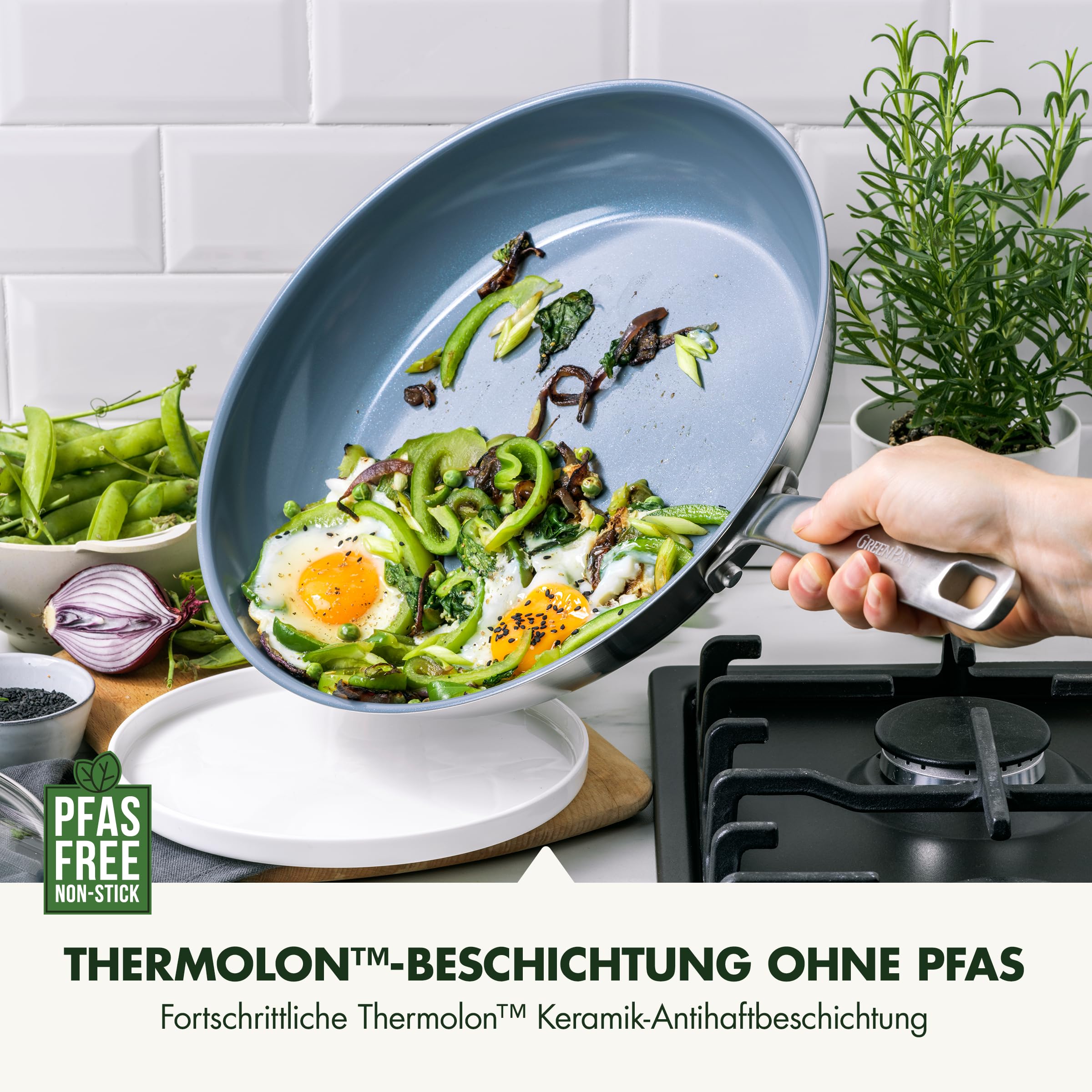 greenpan-treviso-edelstahl-bratpfannenset-24-cm-28-cm-pfas-freie-keramik-antihaf image 3