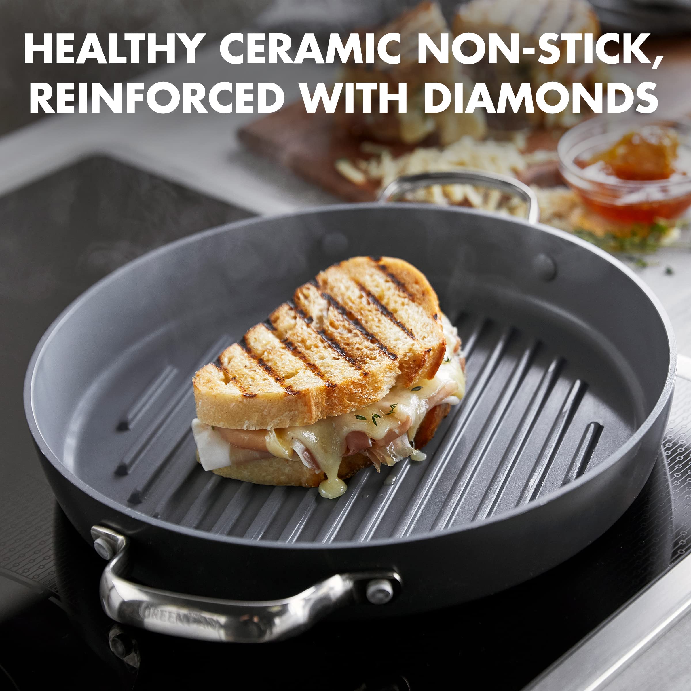 greenpan-valencia-pro-grillpfanne-28-cm-harteloxierte-pfas-freie-keramik-antihaf image 2