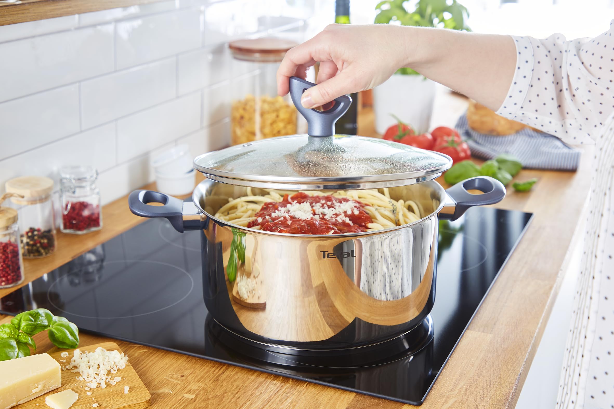 tefal-daily-cook-g71246-kochtopf-24-cm-mit-glasdeckel-und-dampfauslass-18-10-ede image 3