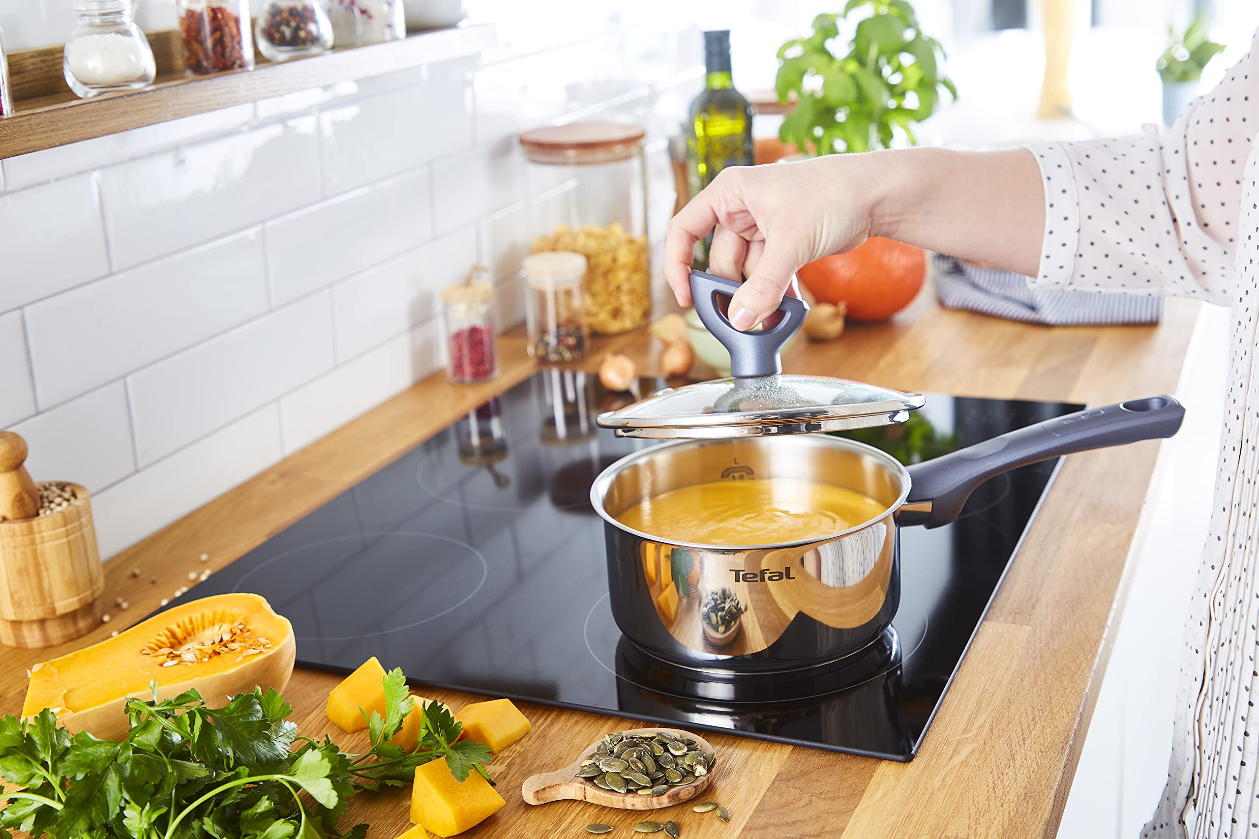 tefal-daily-cook-g71222-stielkasserolle-16-cm-edelstahl-mit-messskala-und-ausgie image 6