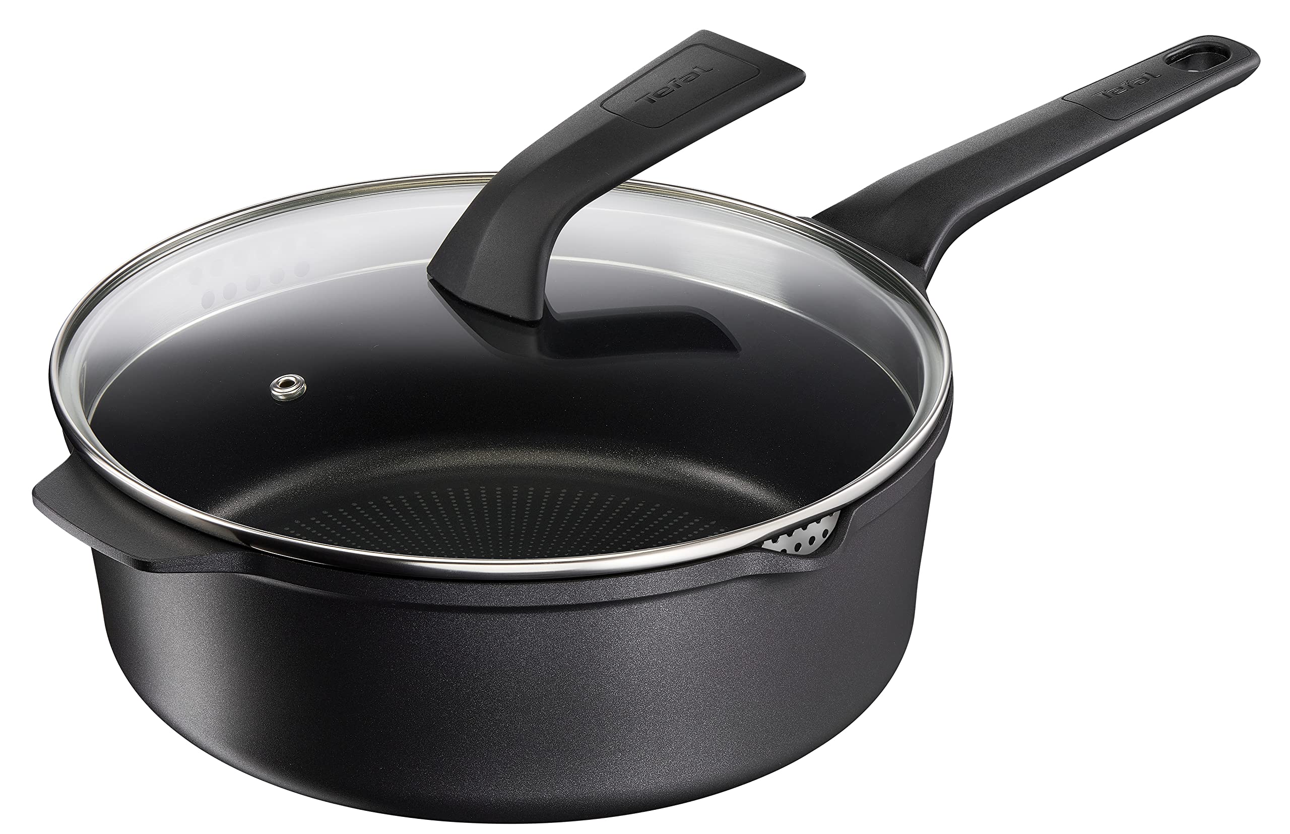 tefal-robusto-e24933-schmorpfanne-26-cm-mit-aufstellbarem-deckel-aluguss-titan-v image 1
