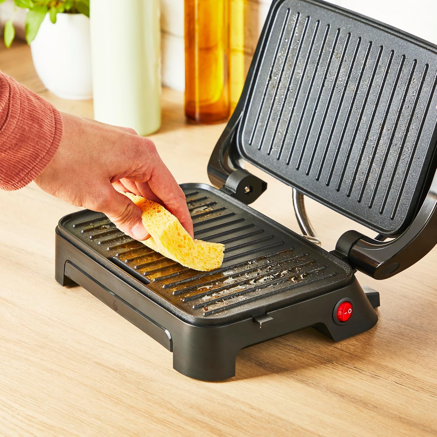tefal-inicio-compact-gc270d10-2-in-1-kontakt-und-paninigrill-1000-w-edelstahlgeh image 4