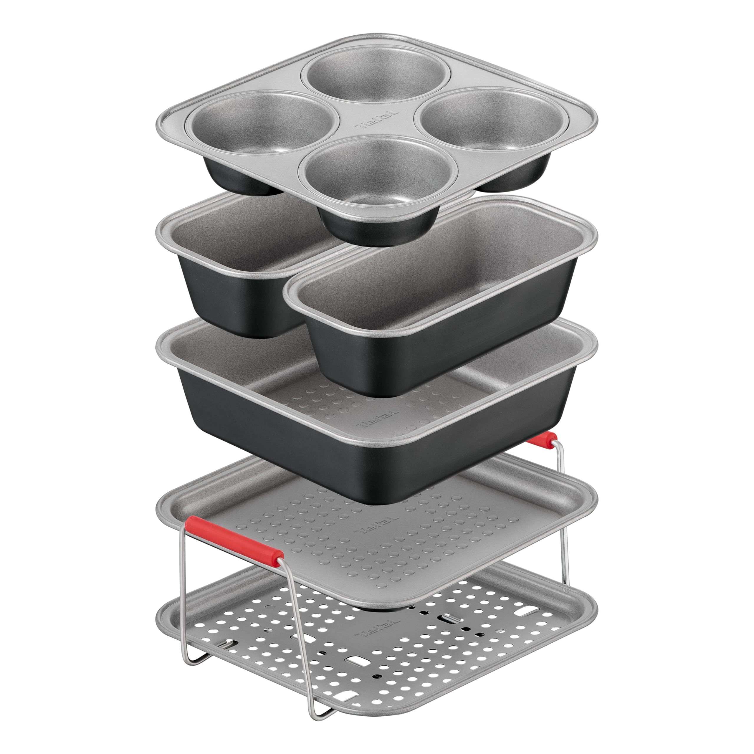 tefal-dail-easy-6-teiliges-hei-luftfritteusen-accessoires-set-lochblech-tablett- image 1