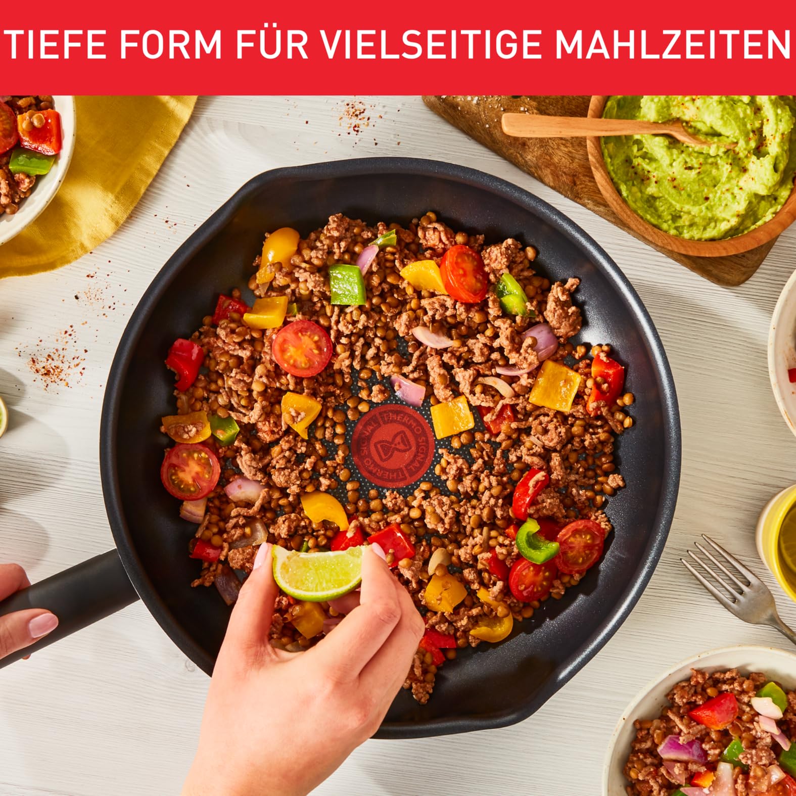 tefal-day-by-day-on-bratpfanne-28-cm-b56406-antihaft-innen-und-au-en-thermo-sign image 4