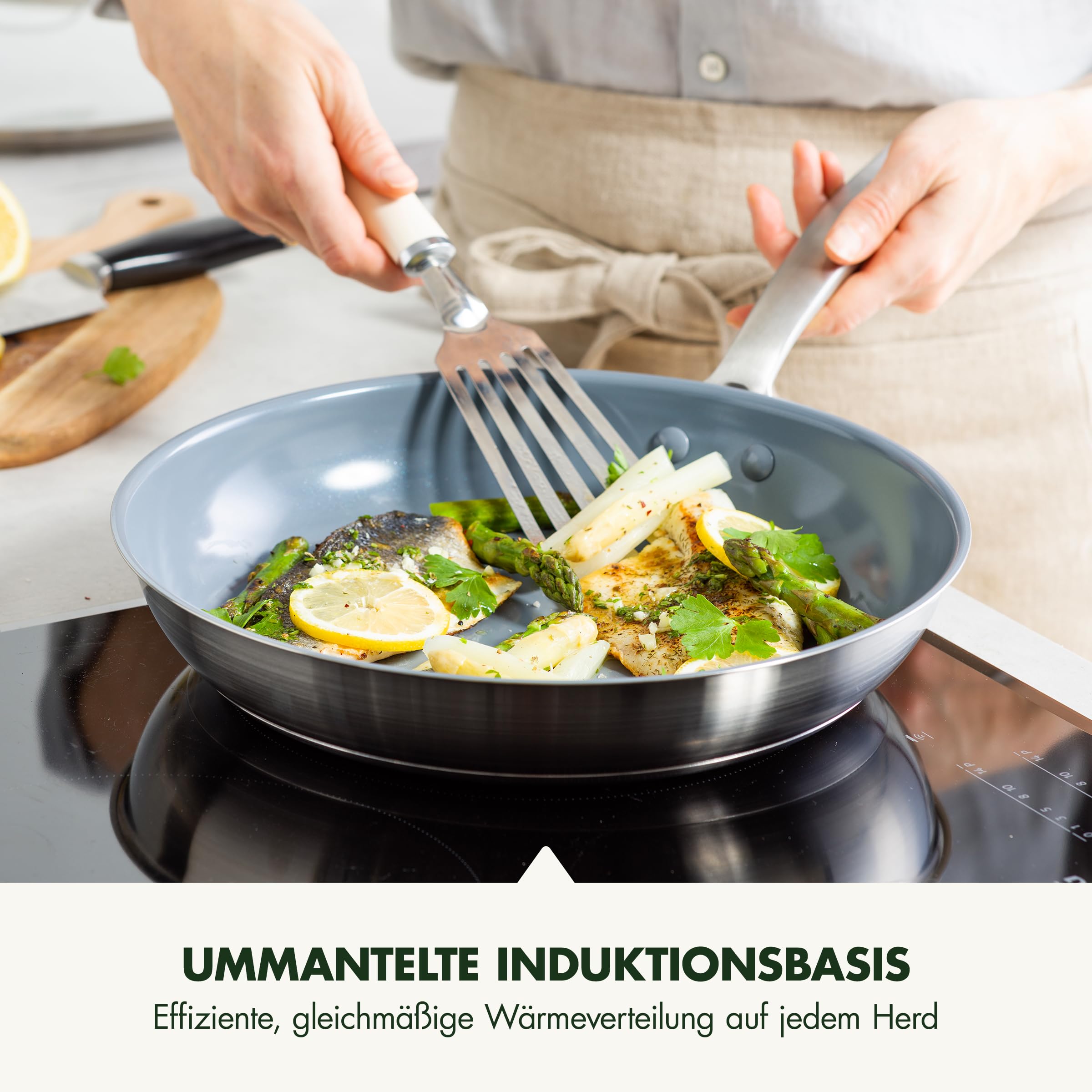 greenpan-treviso-edelstahl-bratpfannenset-24-cm-28-cm-pfas-freie-keramik-antihaf image 5