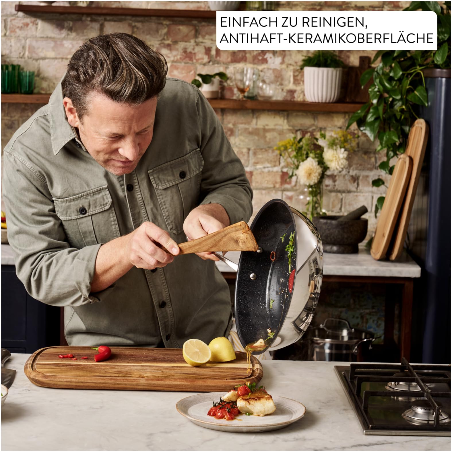 jamie-oliver-by-tefal-classic-cook-bratpfanne-h8812s55-24-cm-antihaftbeschichtet image 3