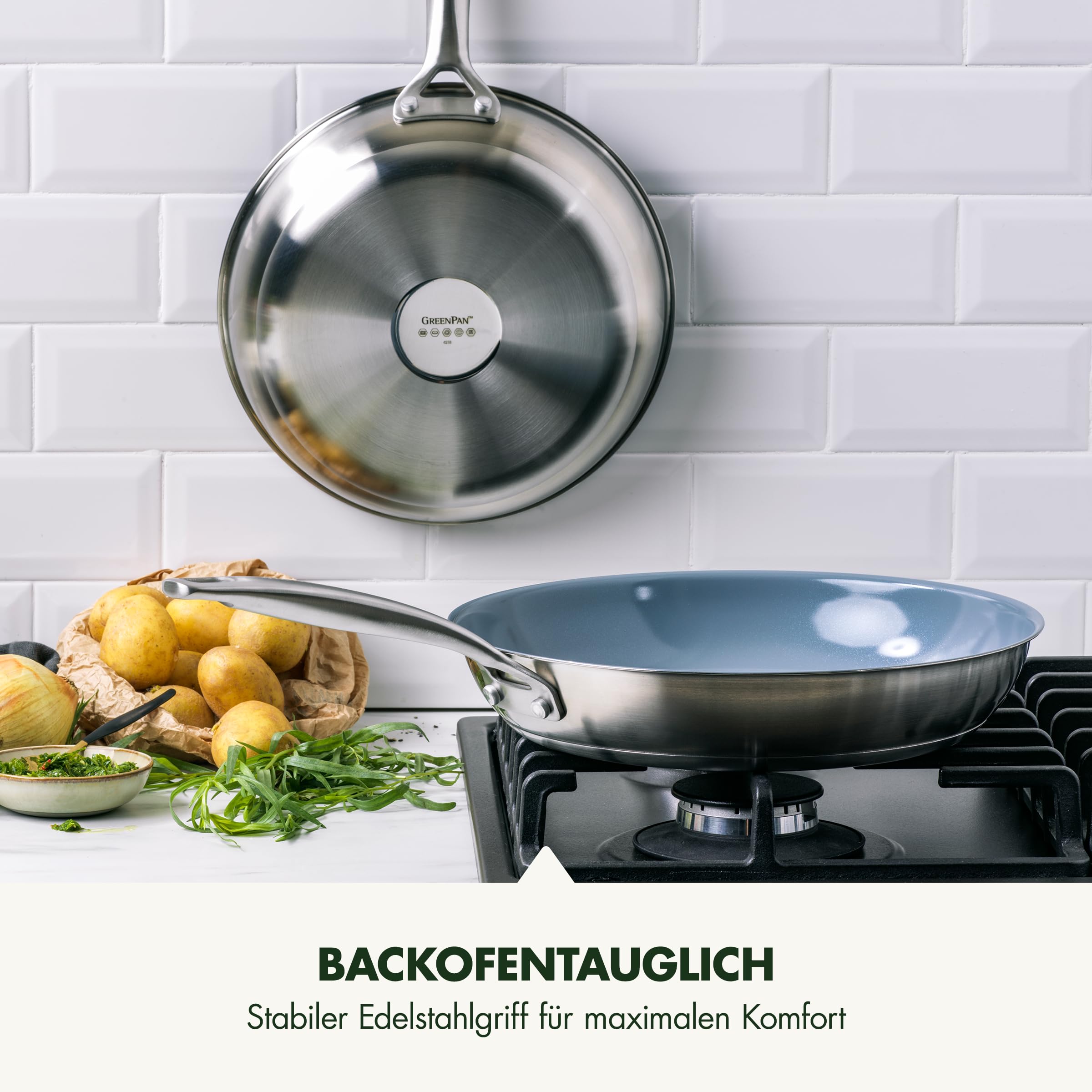 greenpan-treviso-edelstahl-bratpfannenset-24-cm-28-cm-pfas-freie-keramik-antihaf image 8