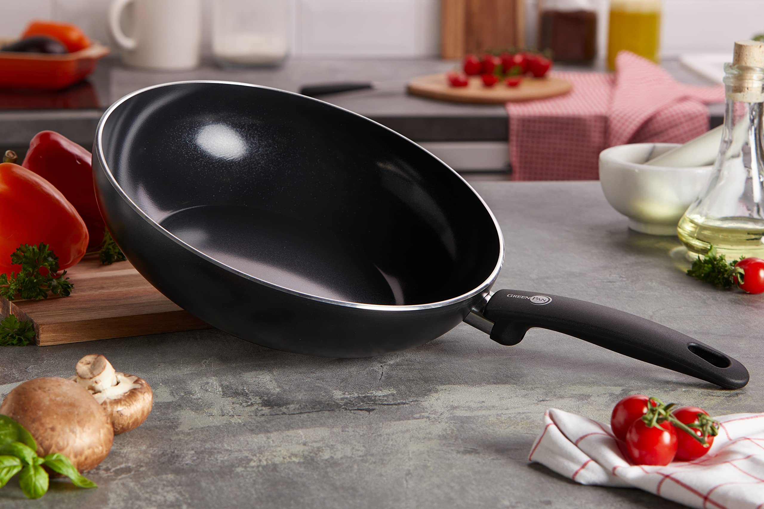greenpan-cambridge-wok-pfanne-28-cm-3-7-l-pfas-freie-keramische-thermolon-antiha image 2