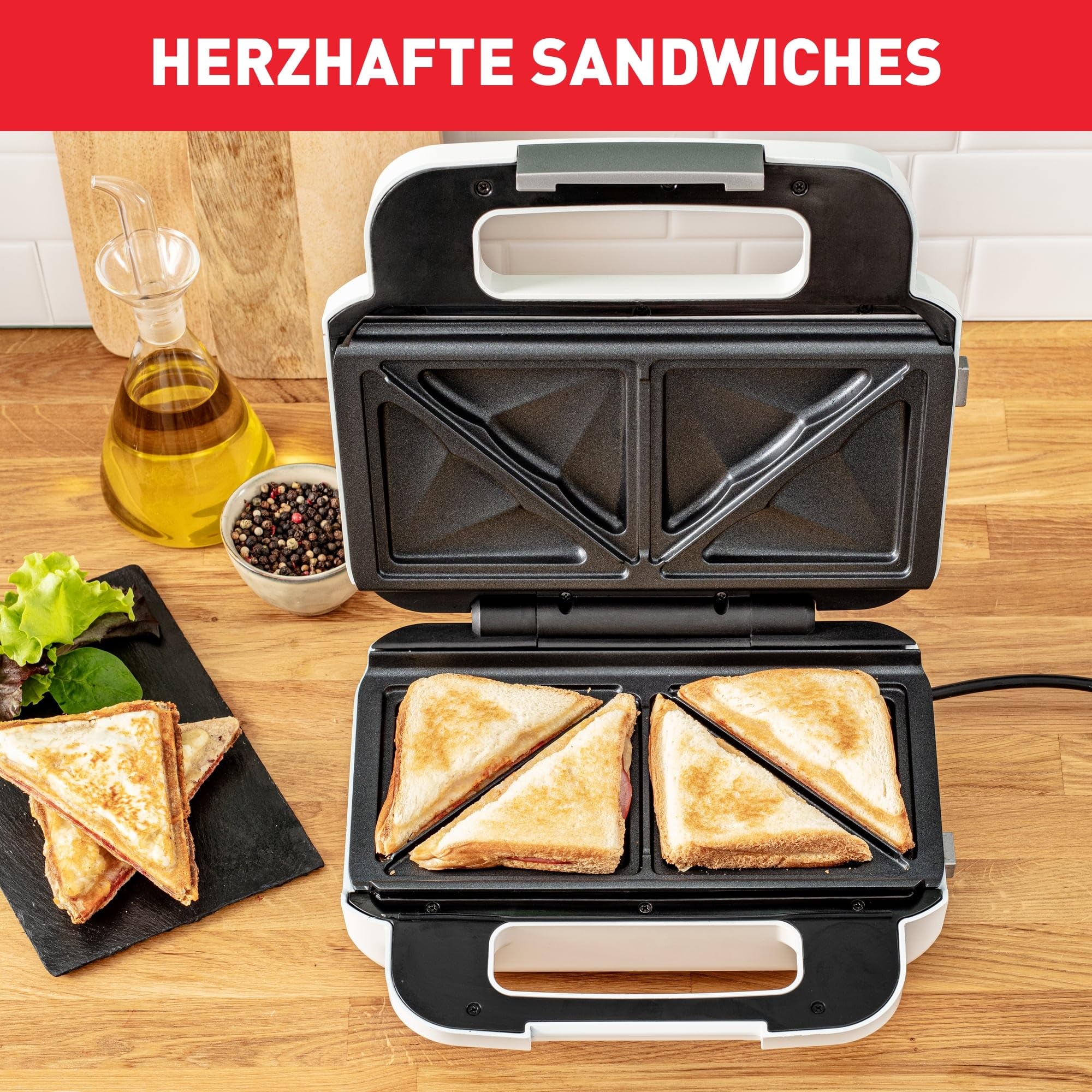 tefal-snack-xl-sw7011-sandwichmaker-waffeleisen-2-in-1-850-w-2-antihaftbeschicht image 2